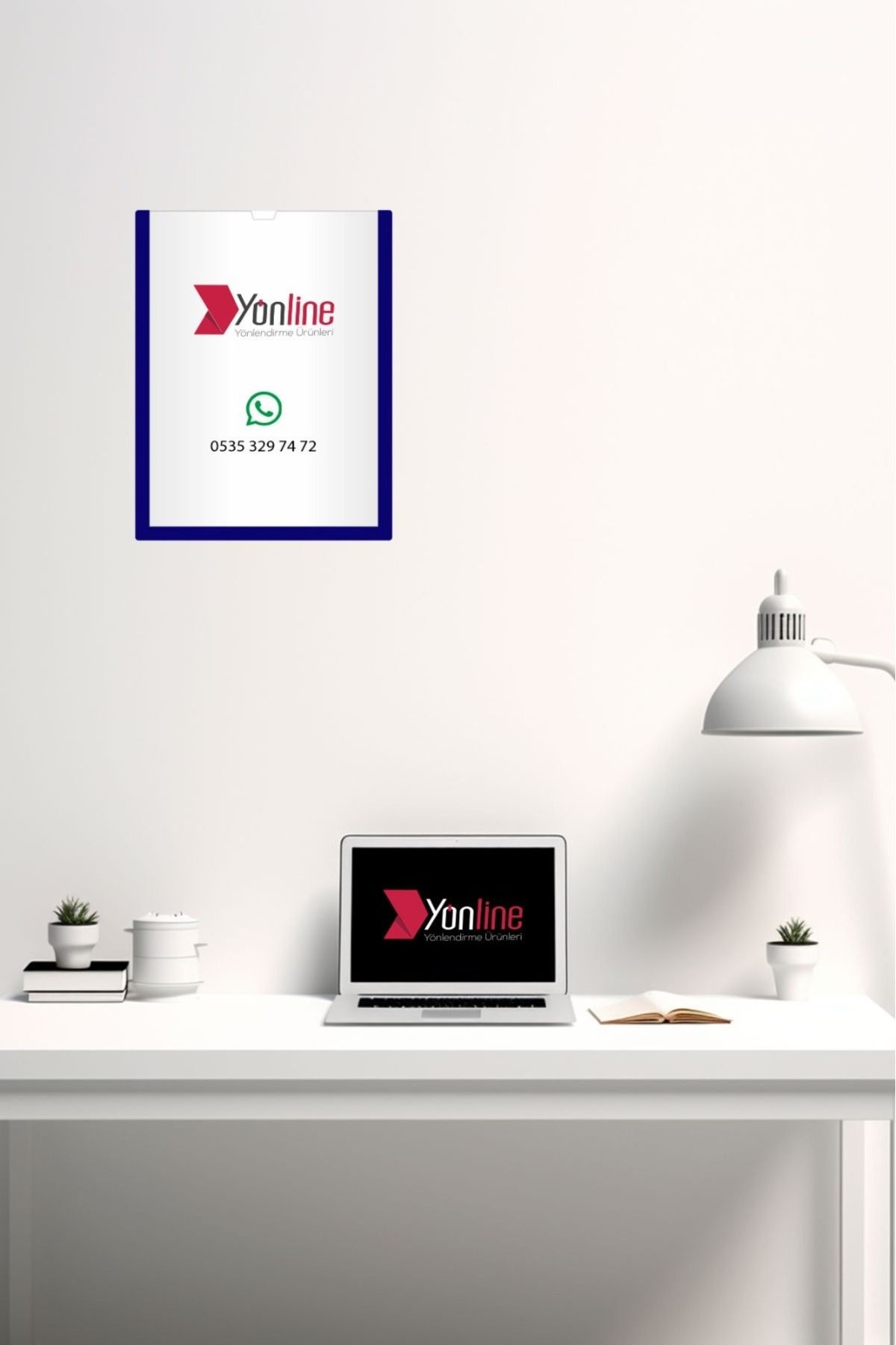 Yönline-Set de 10 cadru pentru certificate A4 bleumarin, suport autoadeziv 24x31 cm, set practic pentru întreprinderi în vrac 4