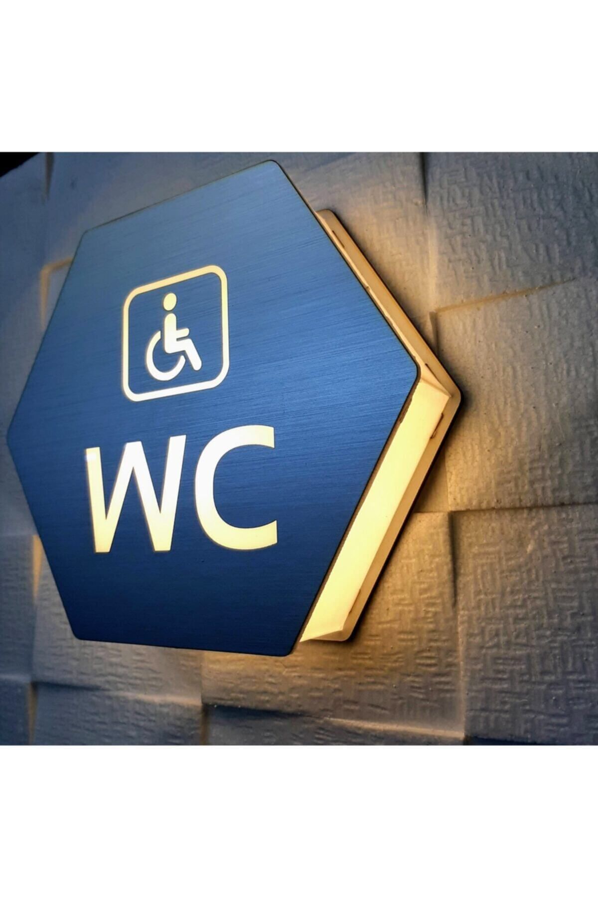 Yönline-Honeycomb Series Illuminated Wc Direction Sign 3