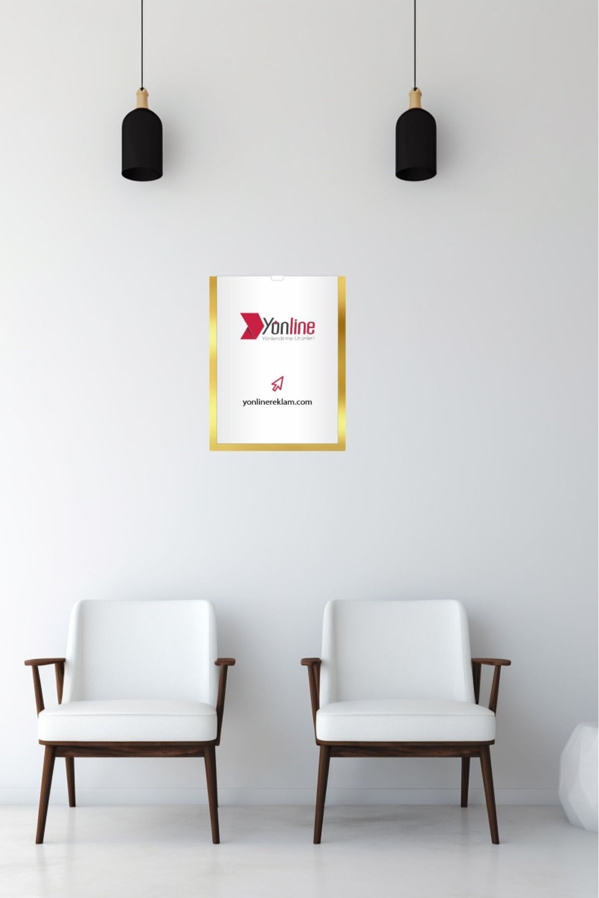 Yönline-2-Piece A4 Gold Certificate Frame Self-Adhesive Easy to Replace Foil 24X31 cm 4