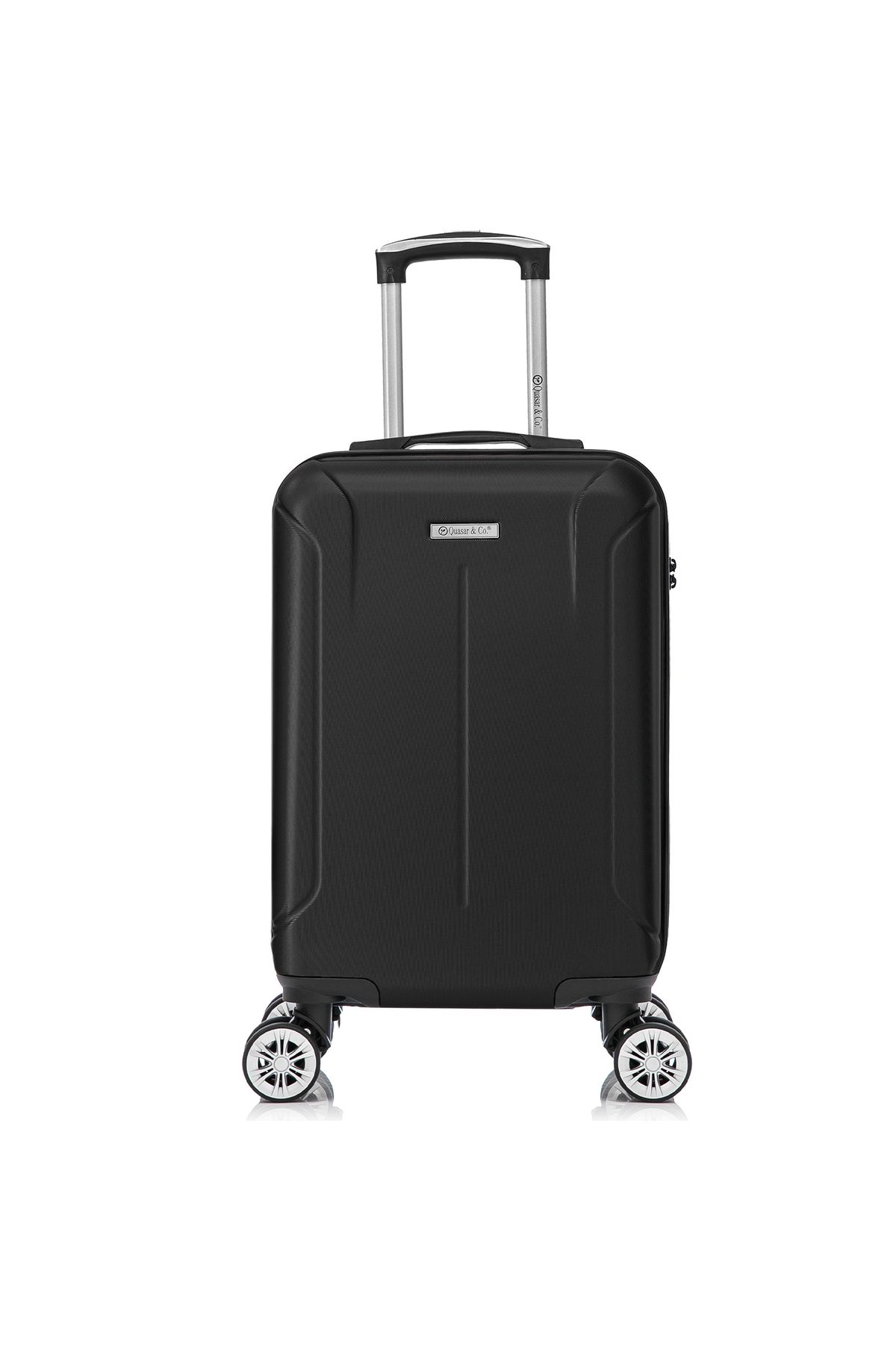 Quasar & Co.-Airplane cabin trolley, Quasar & Co.®, Smart model, telescopic handle, code, 55x37x20cm, ABS, black 1