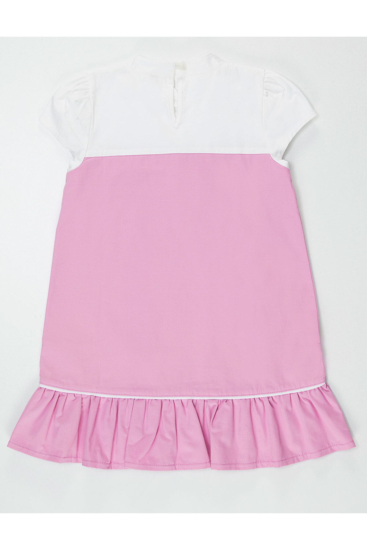 MSHB&G-Elegant Pink Lace Girls' Summer Dress 4