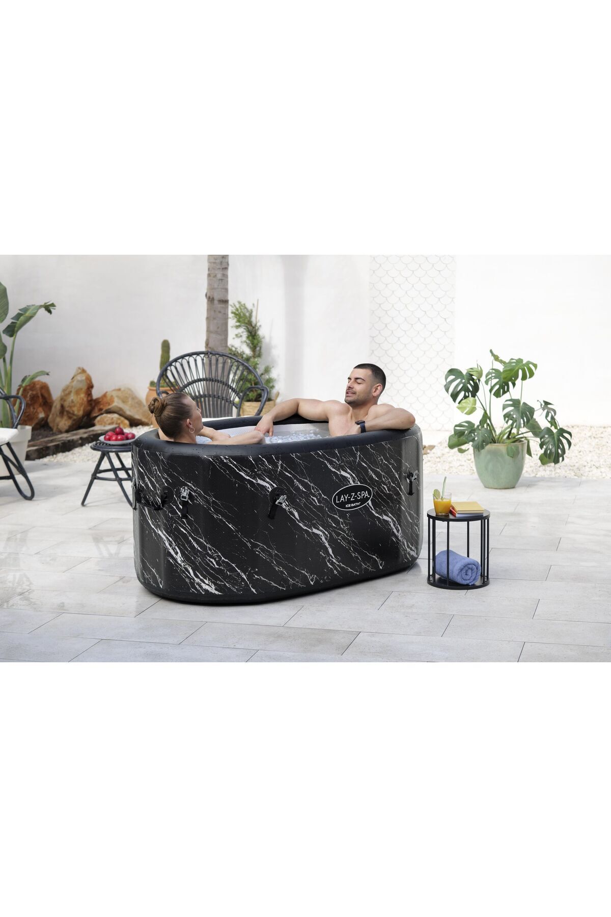 BESTWAY Lay-z-spa® Glacial Dip™ 6002q Soğuk Terapi Buz Banyosu Küveti, 2 Kişilik
