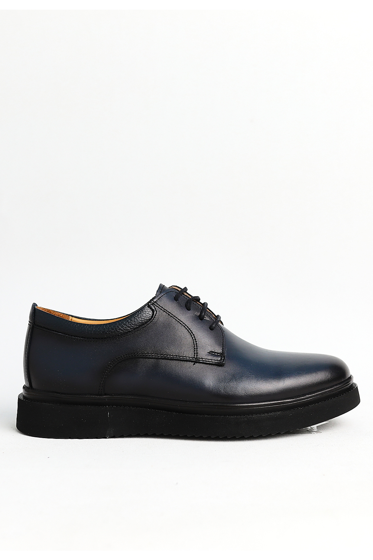 Greyybull Shoes Hakiki Deri Lacivert Erkek Klasik Ayakkabı