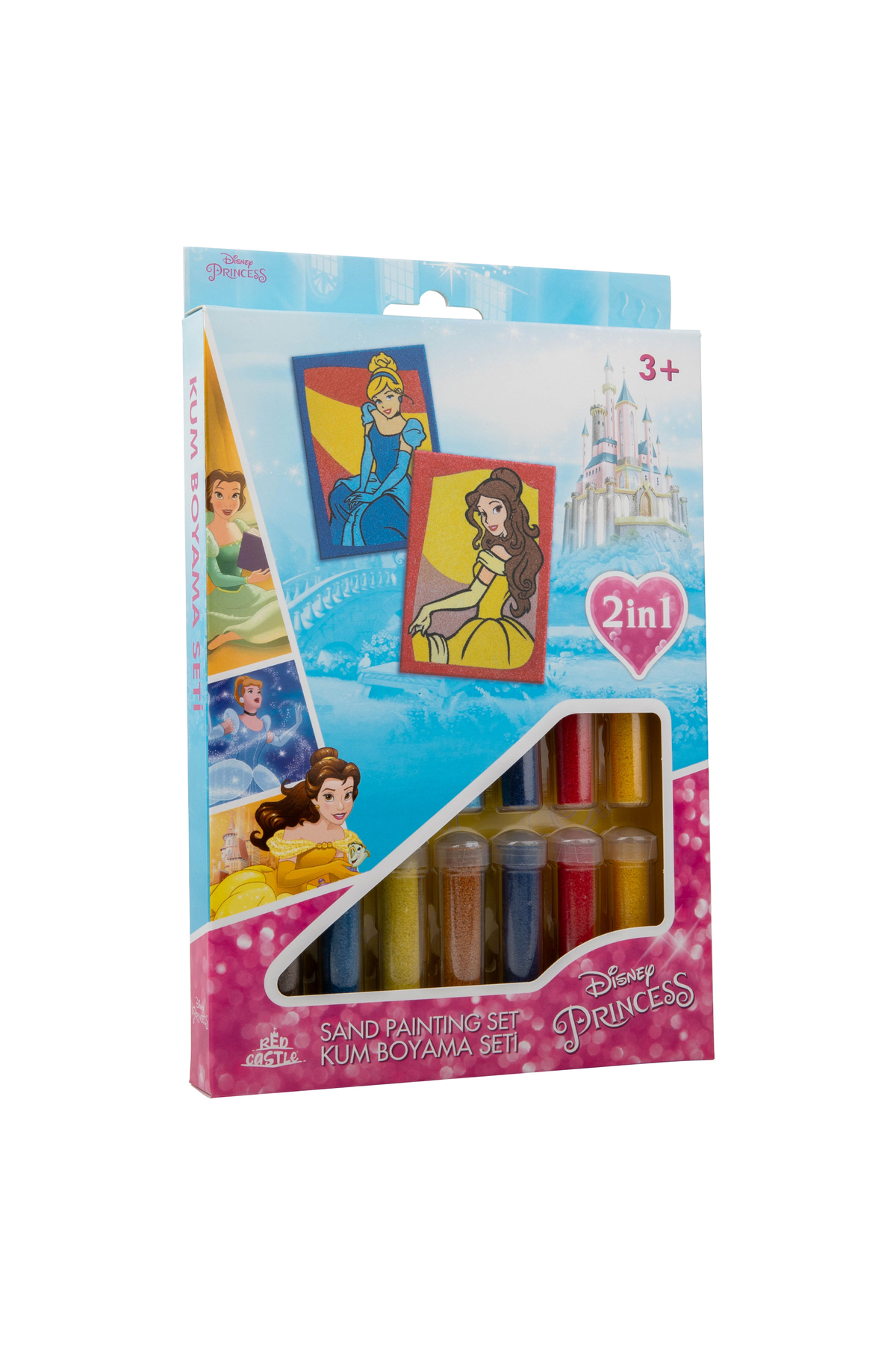 ست فعالیت نقاشی با شن با تم شاهزاده‌های دیزنی | فعالیتی که از رشد توجه و تمرکز حمایت می‌کند