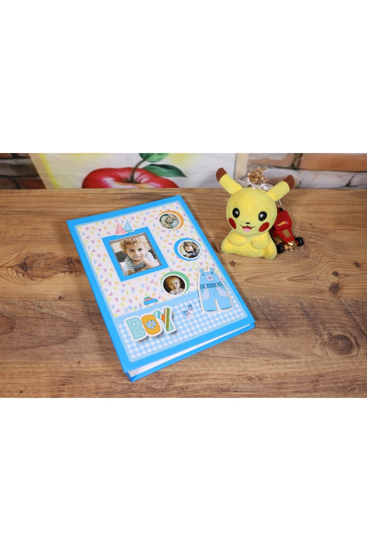 NRCN 10x15cm 200’lük Pencereli Bebek Fotoğraf Albümü Mavi fotoğrafı 2 (önizleme)