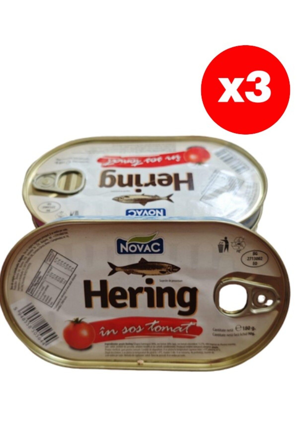 Novac-Herring in tomato sauce 180G x3 PCS 1