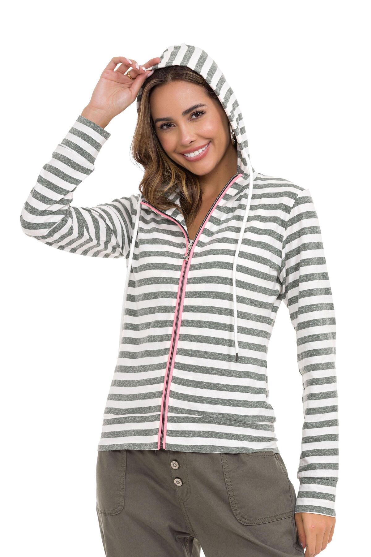 Cipo & Baxx WL348 Kadın Zip Sweatshirt görsel 4
