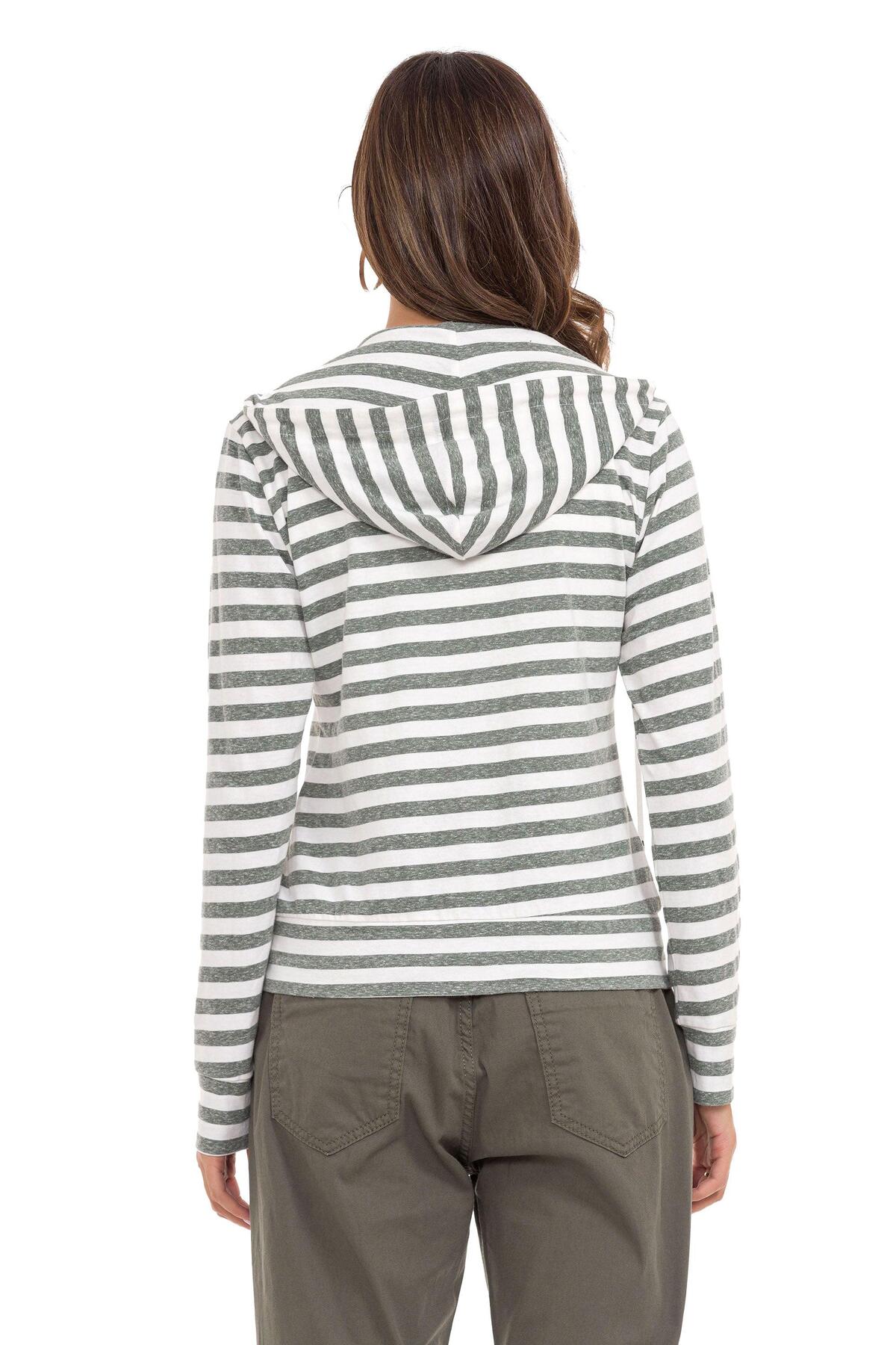 Cipo & Baxx WL348 Kadın Zip Sweatshirt görsel 5
