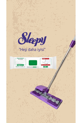 Sleepy Mop Easy Clean Beyaz Sabun Katkılı Mop Uyumlu Yer Temizlik Havlusu + M...