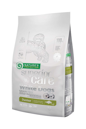 Nature's Protection Superior Care Beyaz Tüylü Köpekler Için Alabalıklı Tahıls...