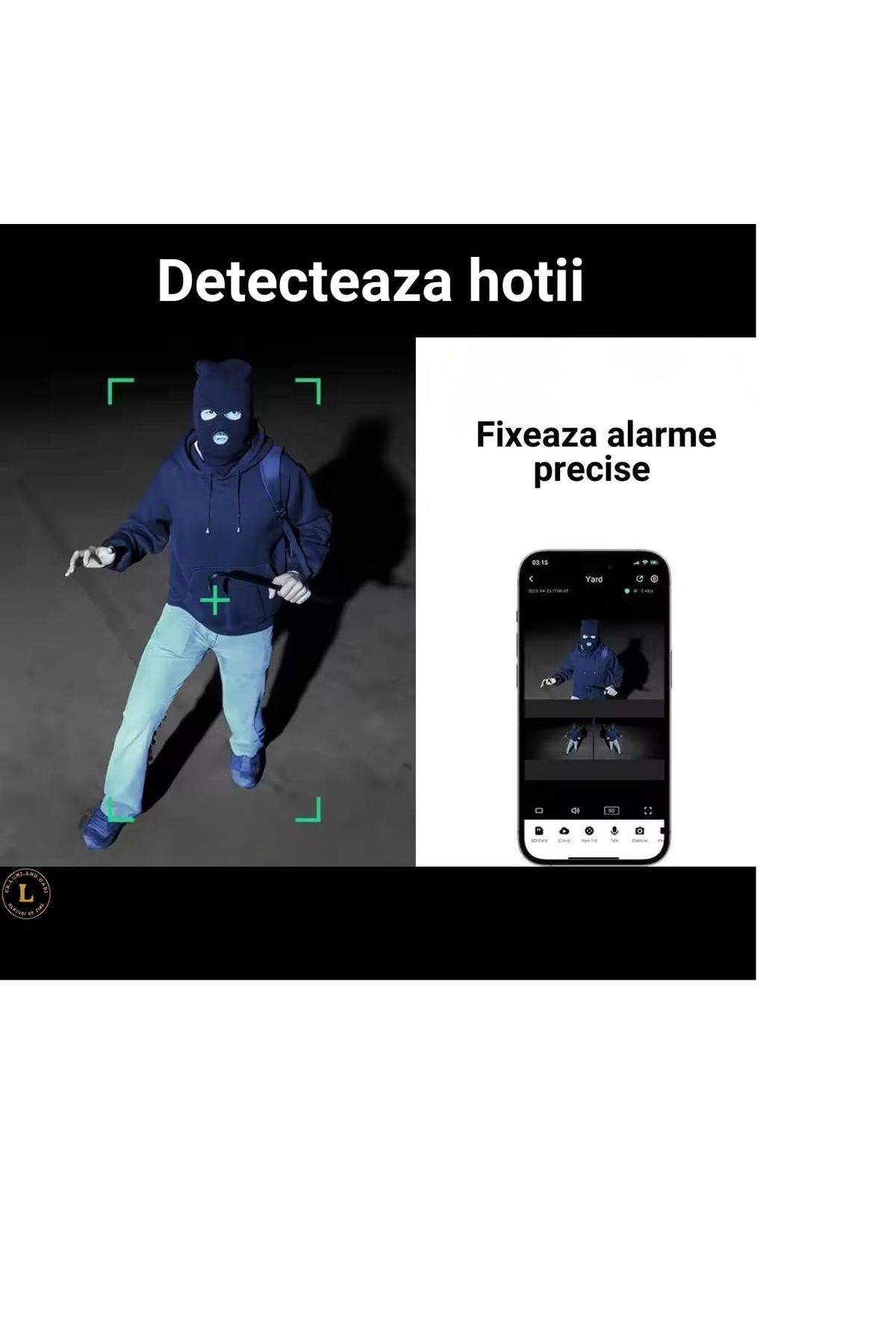 CR LUMI AND GABI-Surveillance Camera With 3 Lenses, Mobile App, Horizontal And Vertical Rotation, Ptz Camera 4