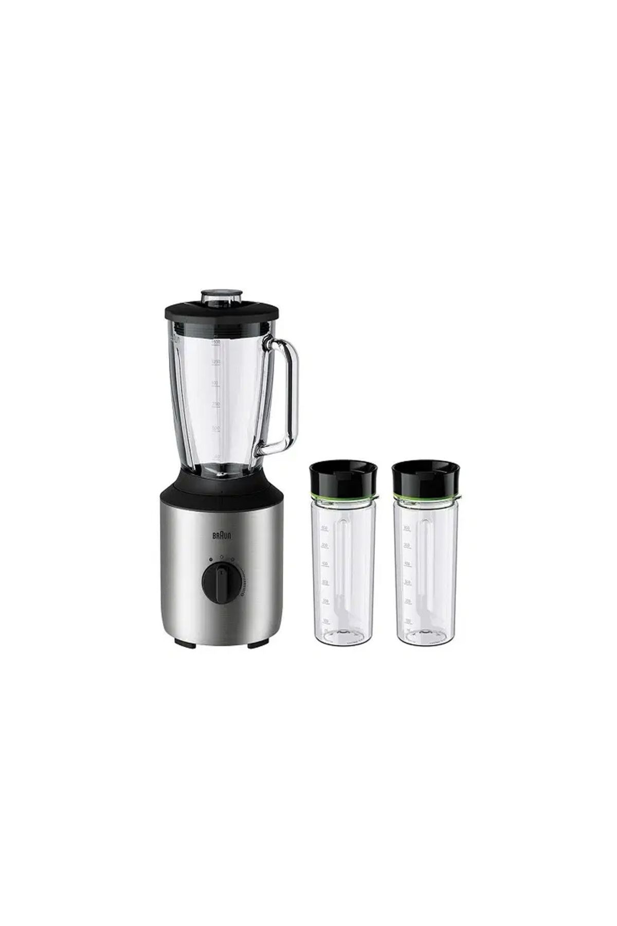 Braun-Braun PowerBlend Blender with 2 Juice Bottles (JB3272SI) 1