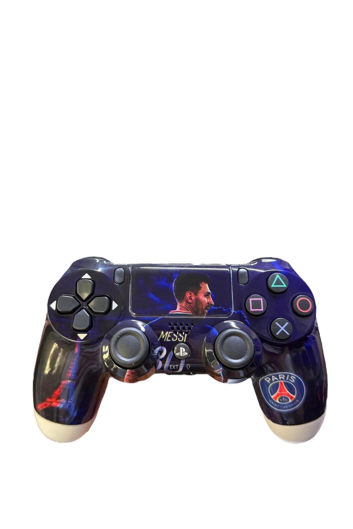 CRKTEKNOLOJİ Playstation Dual-Shock 4 Uyumlu Messii Desenli Ps4 Oyun Kolu Pc + Ps4