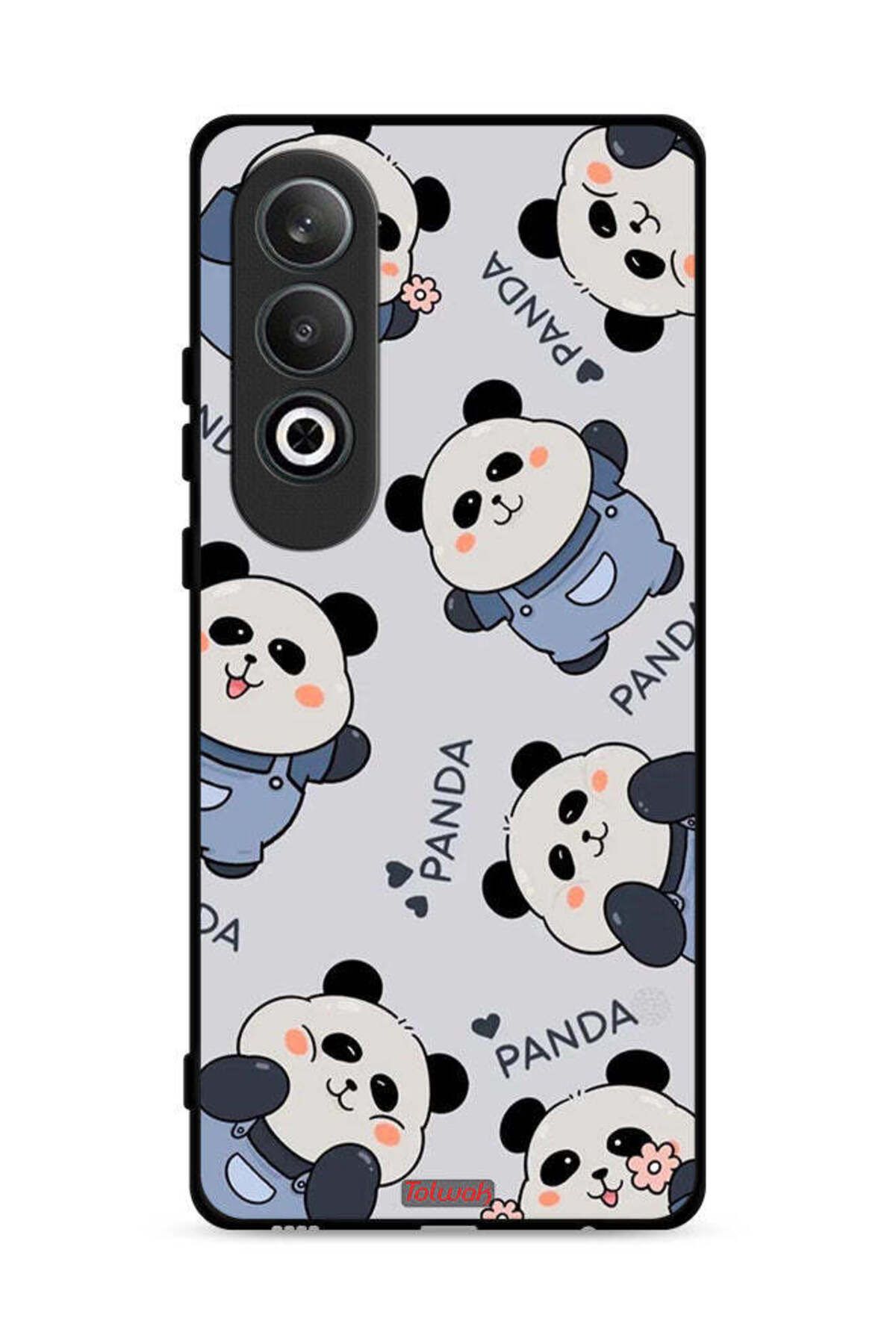 Tolwak-Oppo K12 Plus 5G Protective Case Cover Pattern Of Pandas 1