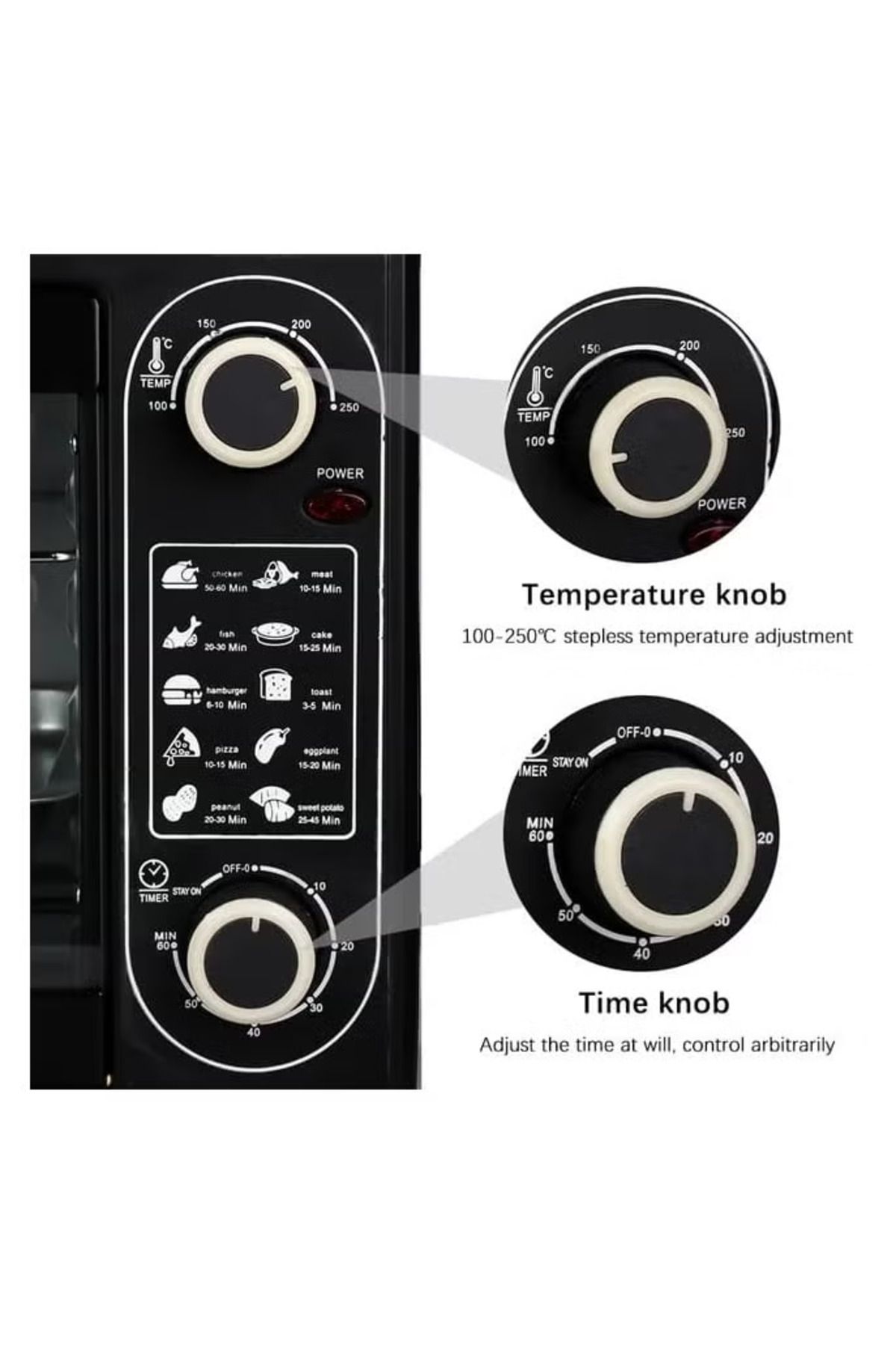 Denx-Electric oven with large temperature control device 3