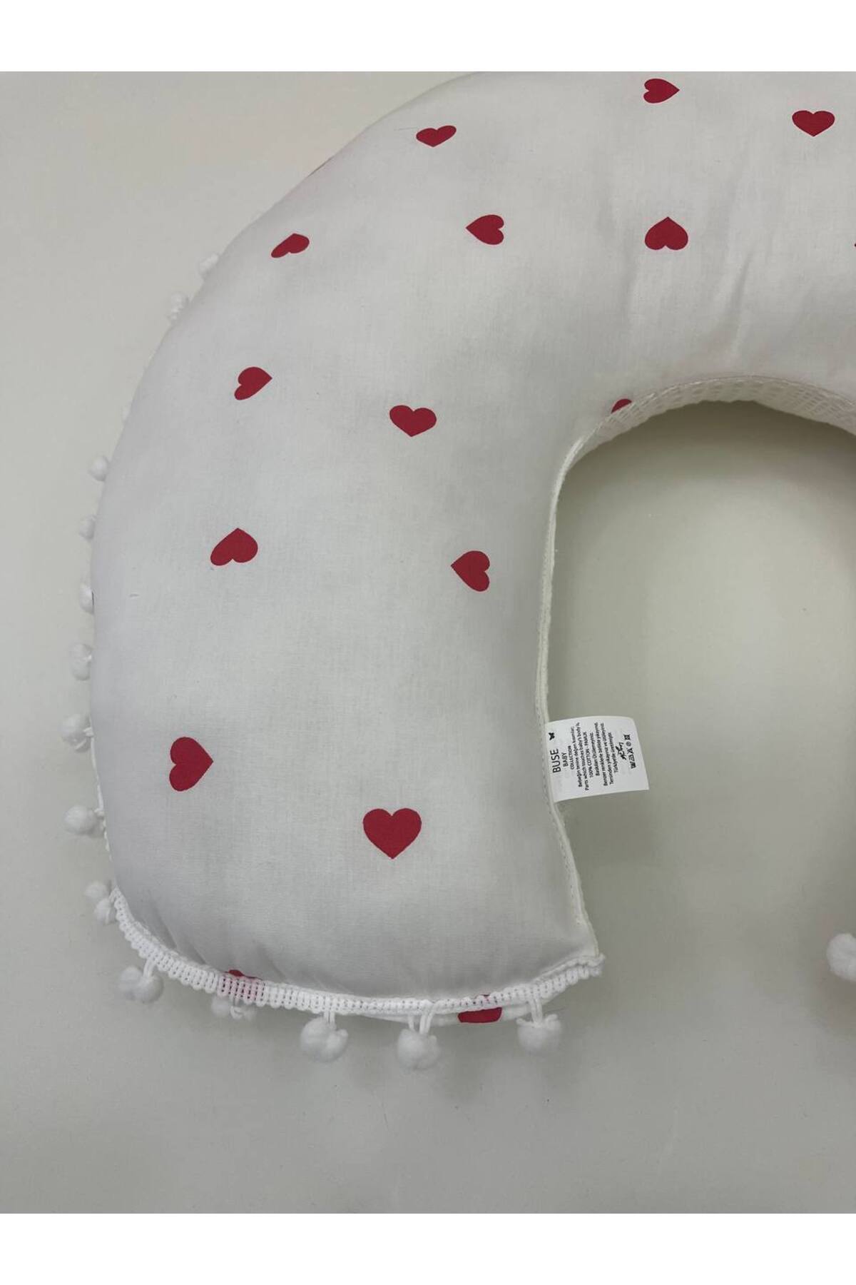 BUSEBABYHOME Krem , Çift Taraflı Emzirme Yastığı/Emzirme Minderi/Bebek Destek Minderi/ Hamile Yastığı fotoğrafı 3 (önizleme)