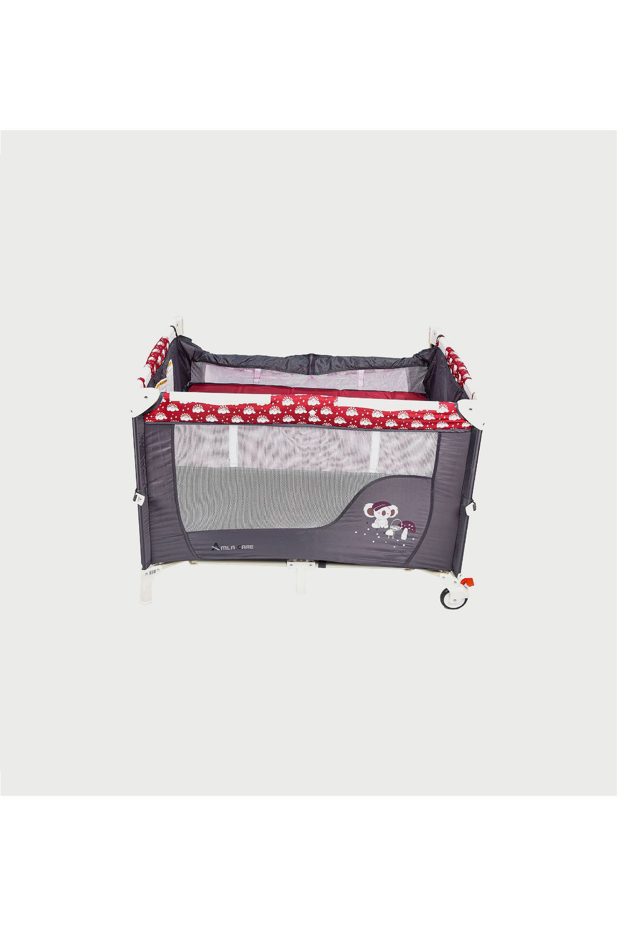 rexa-Amla Travel Cot for Babies – Portable Sleep Solution with Cushioned Base & Playful Design 3