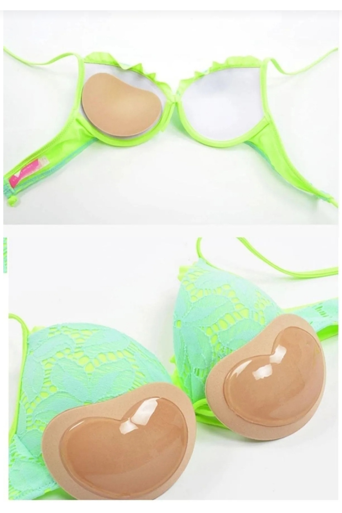 LaBoutiqueZn Ten silikon yapışkanlı mayo bikini iç çamaşırı sütyen pedi push up kaldırıcı göğüs ucu kapatıcı fotoğrafı 3 (önizleme)