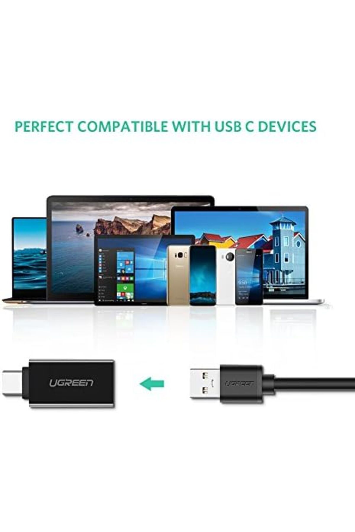 Ugreen-USB C Adapter USB C to USB 3.0 A Male OTG Adapter Supports New MacBook, Galaxy S9, S8, Note 8 3