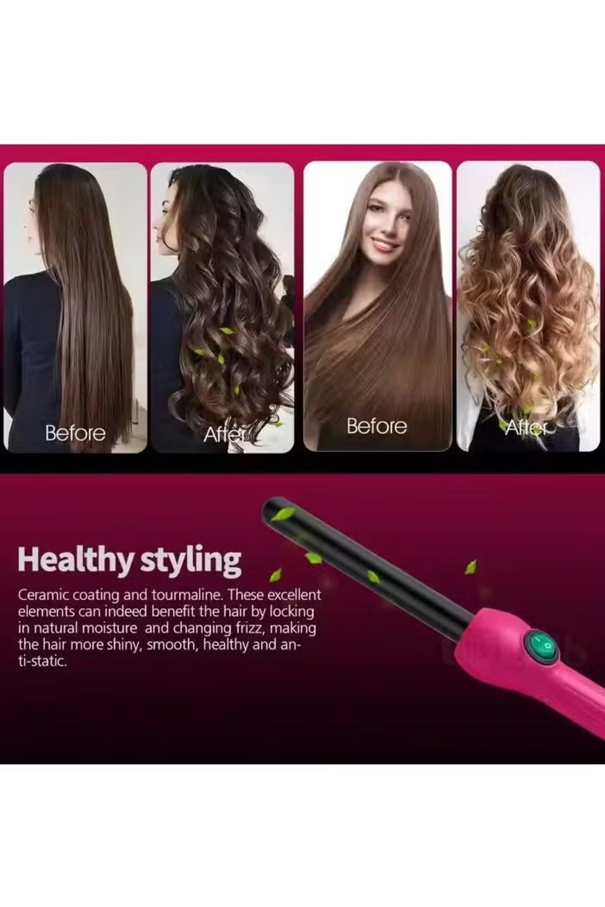 Jose Eber-Fair Juicy Hair Curler Pink/Black 25mm 6