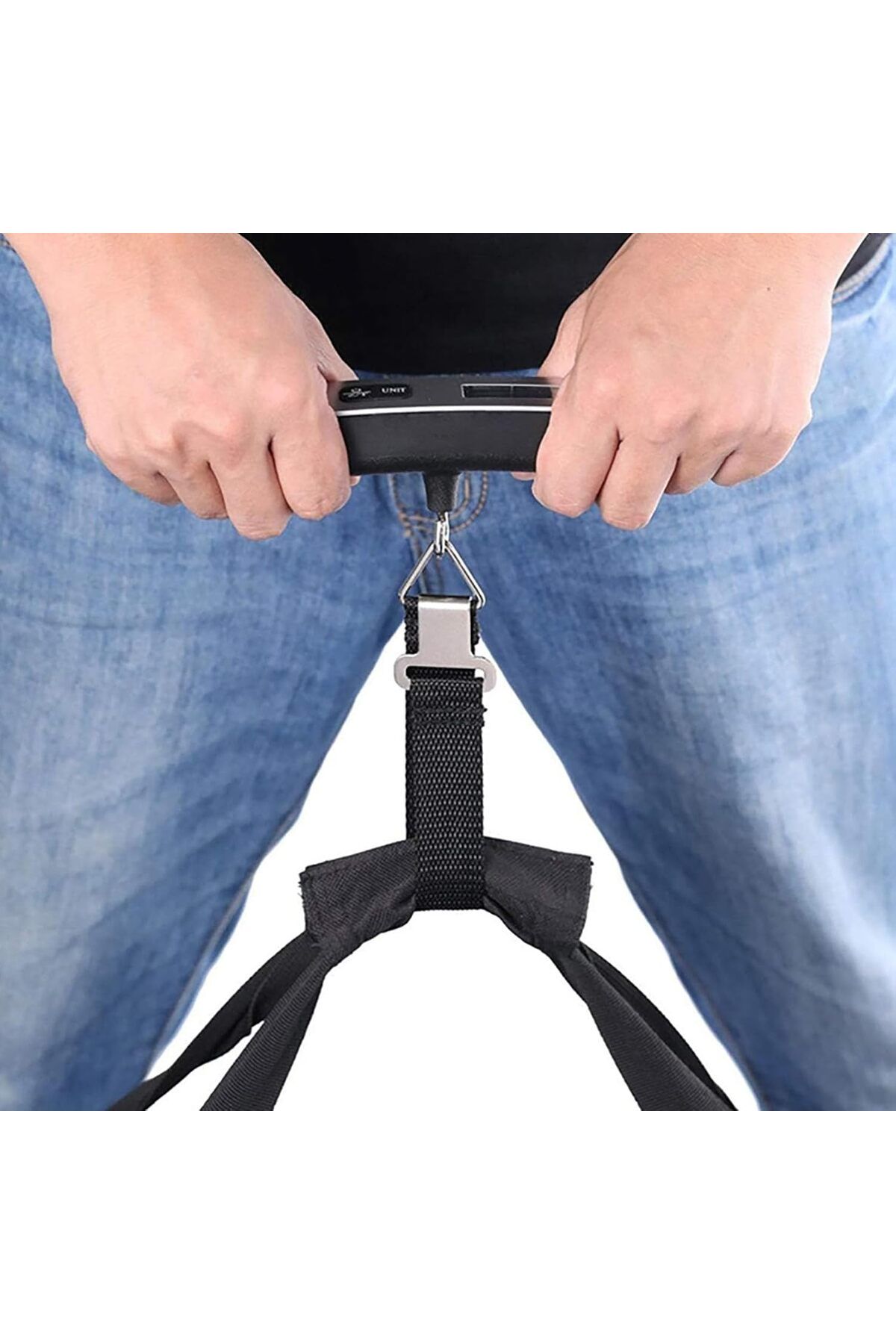 BUNCA-🧳 Digital Luggage Scale with LCD Display and Thermometer - 50kg Capacity, Practical for Travelers 4