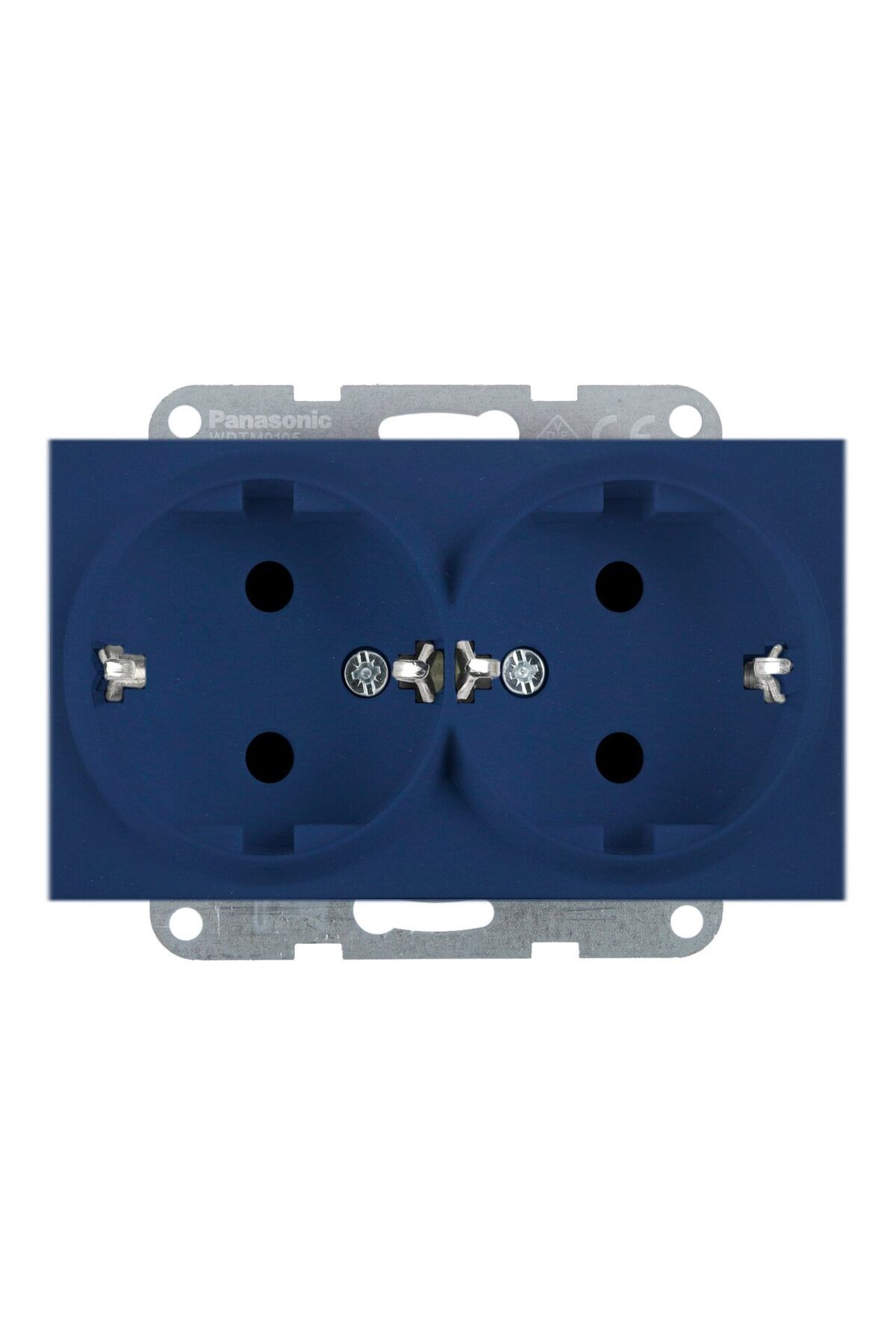 PANASONIC-Double Schuko Socket Mechanism Karre Plus 55 Soft Touch Ocean 2
