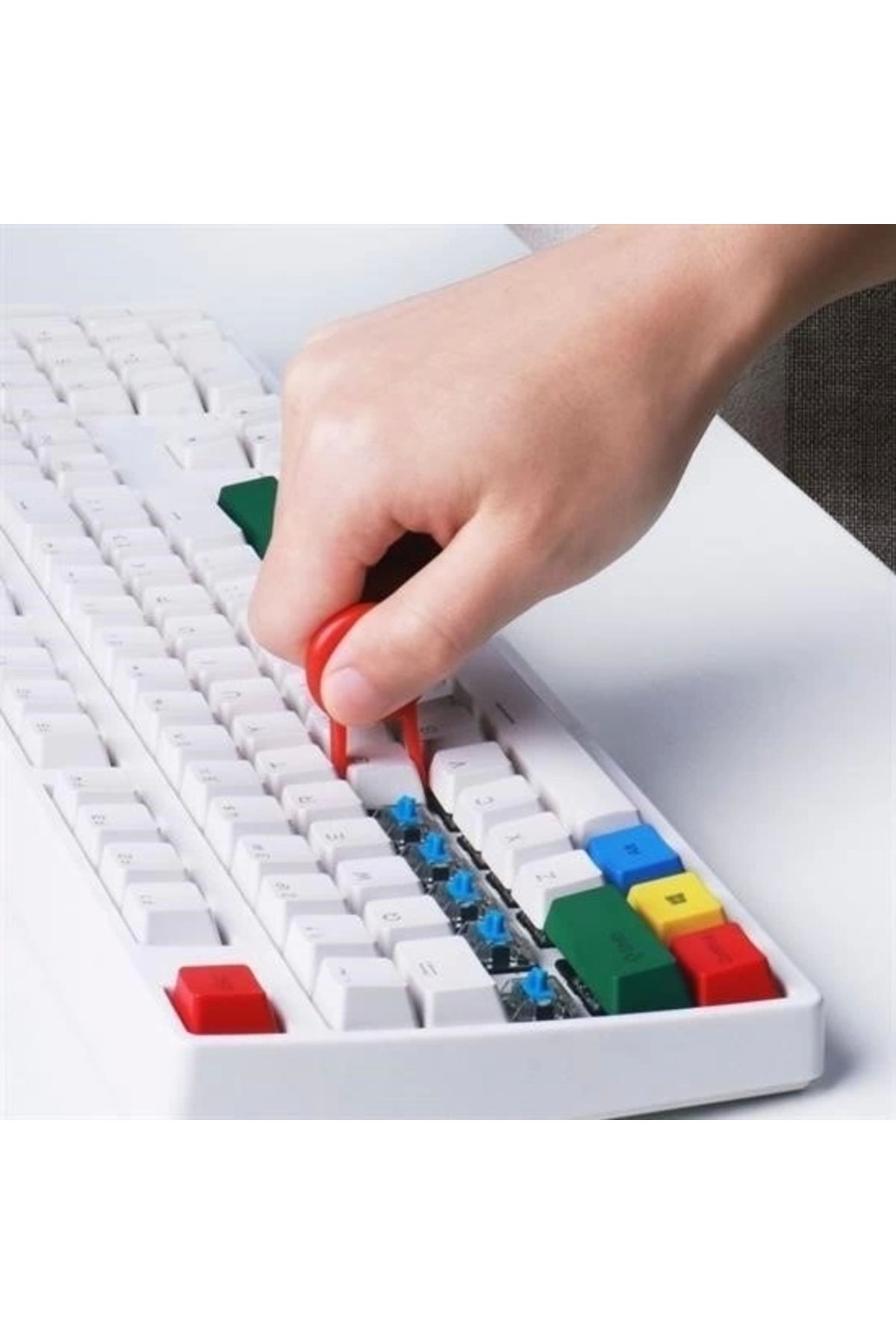 magroepace-BUFFER® Multi-Purpose Red Precision Brush Head Computer Laptop Cleaning Brush 3
