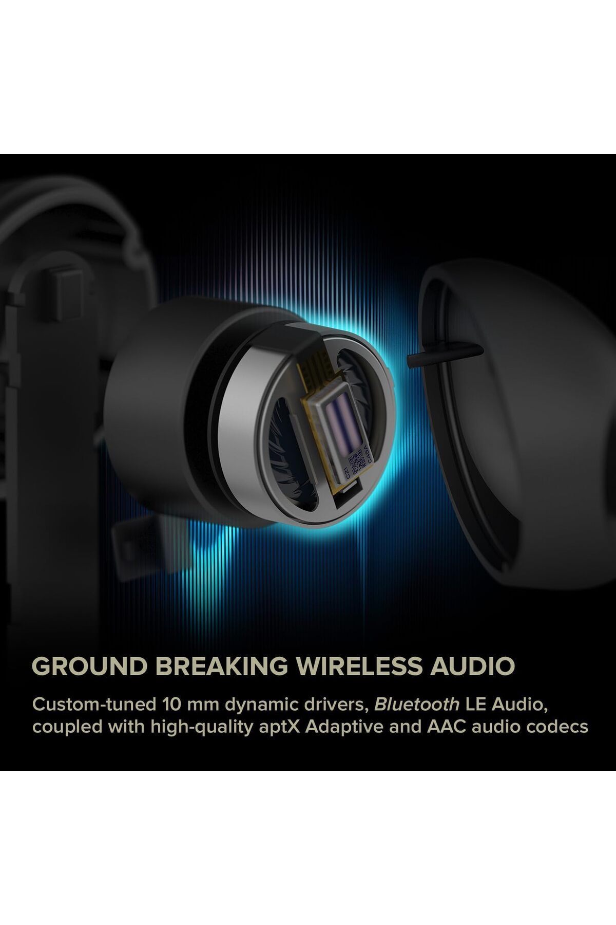 CREATIVE-Aurvana Ace with xMEMS Driver, Lightweight True Wireless Sweatproof In-Ears with Bluetooth 5