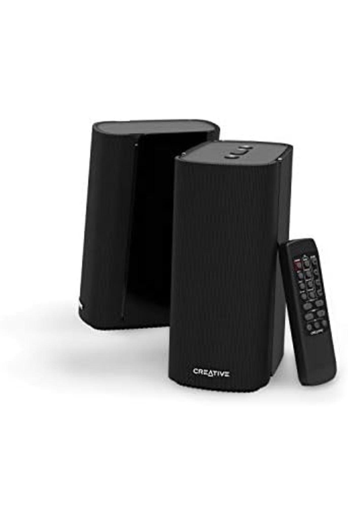 CREATIVE-T100 2.0 Compact Hi-Fi Desktop Speakers, up to 80W Peak Power with Bluetooth 5.0, Optical-i 2