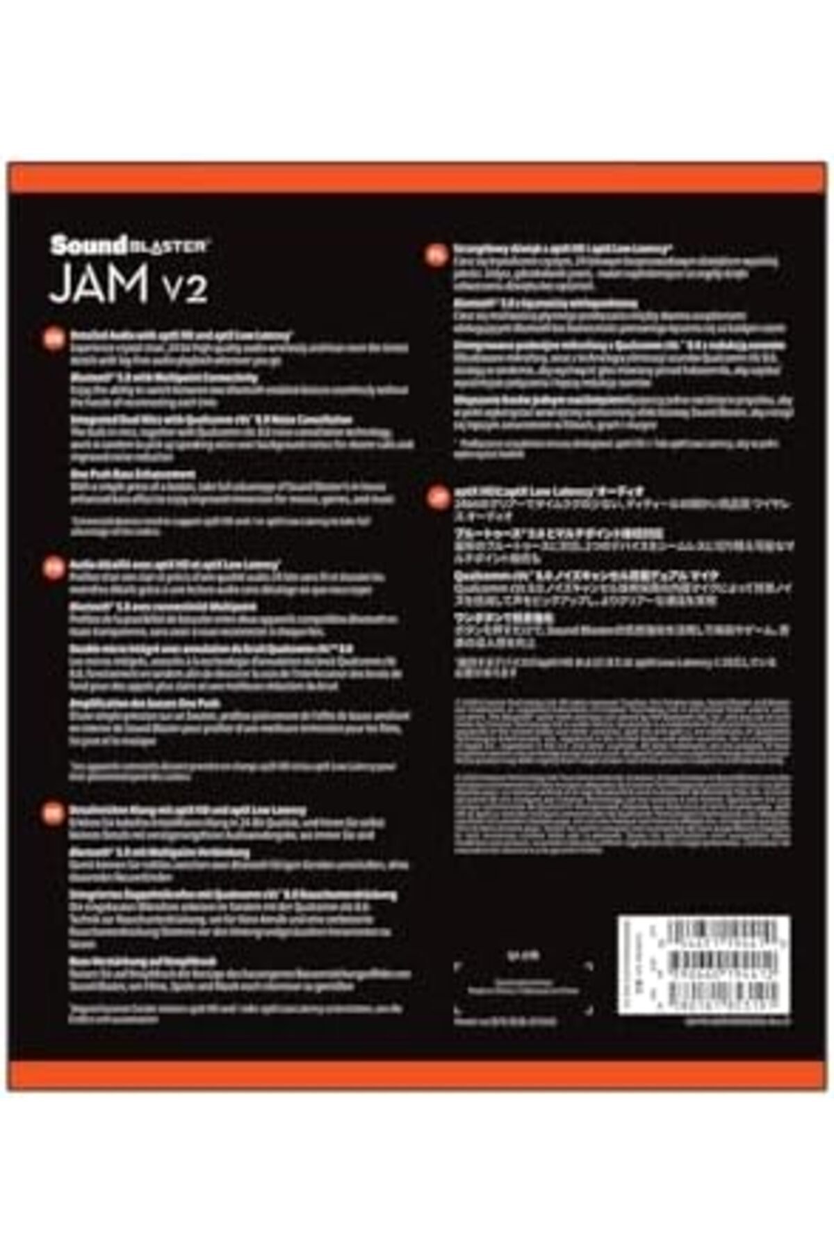 CREATIVE-Sound Blaster JAM V2 On-Ear Lightweight Bluetooth 5.0 Wireless Headphones with USB-C, aptX Low Laten 8