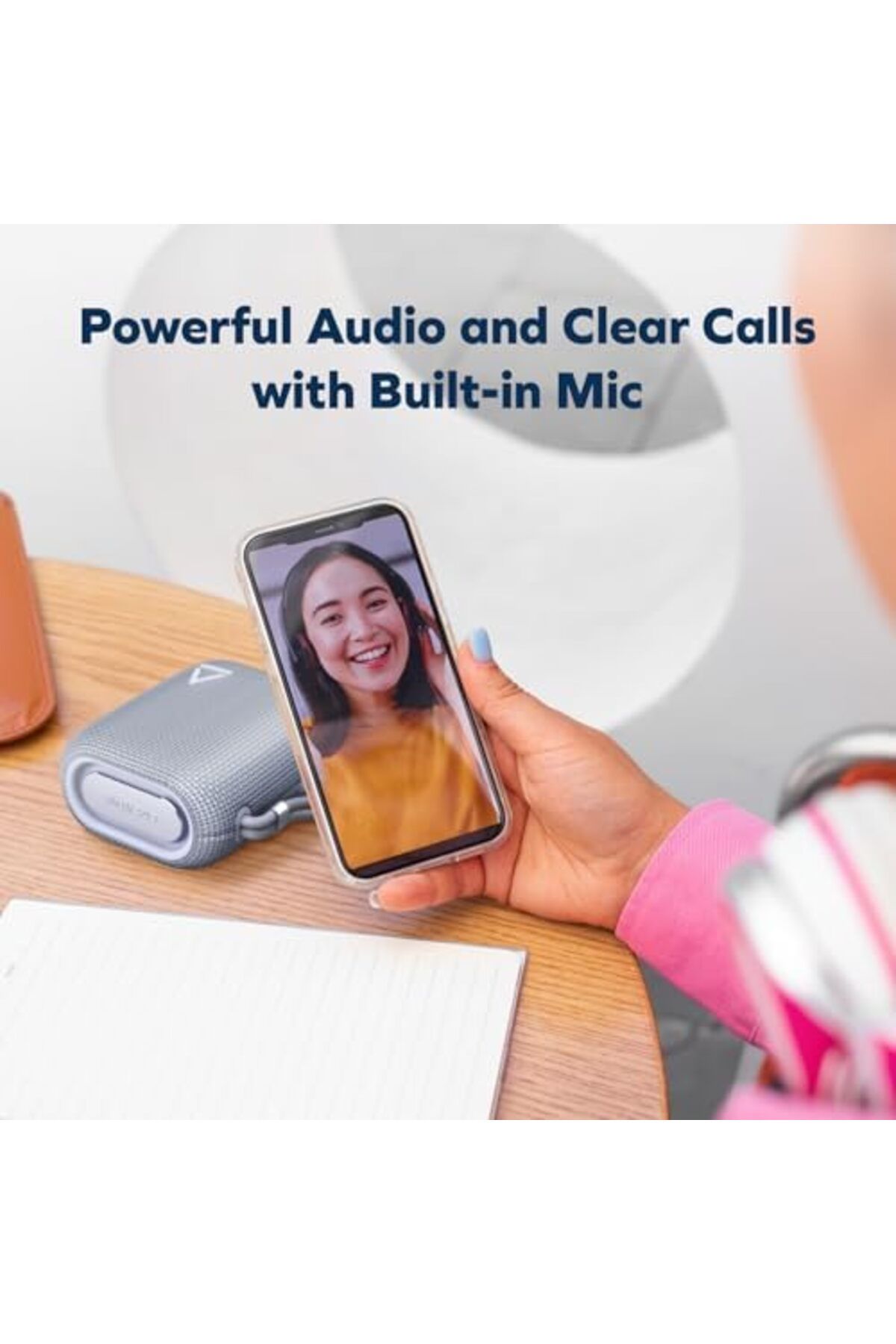 CREATIVE-مكبر صوت MUVO Flex المحمول المقاوم للماء بتقنية البلوتوث 5.3 مع Auracast، بطارية تدوم حتى 10 ساعات 8