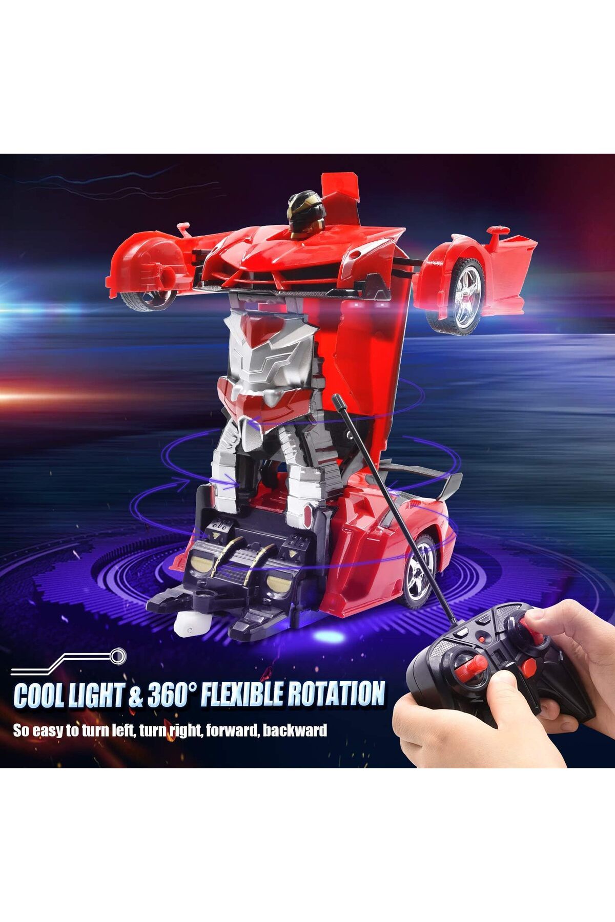 rexa-Super Power Transformer RC Robot Car – 2-in-1 Remote Control Car & Robot with Lights and Sound 3