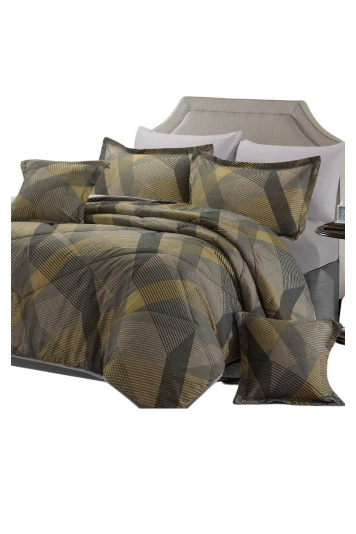 smart home-Double-sided duvet set, 8-piece duvet, size 240x260 cm, filling (350 g/m²), microfiber 3