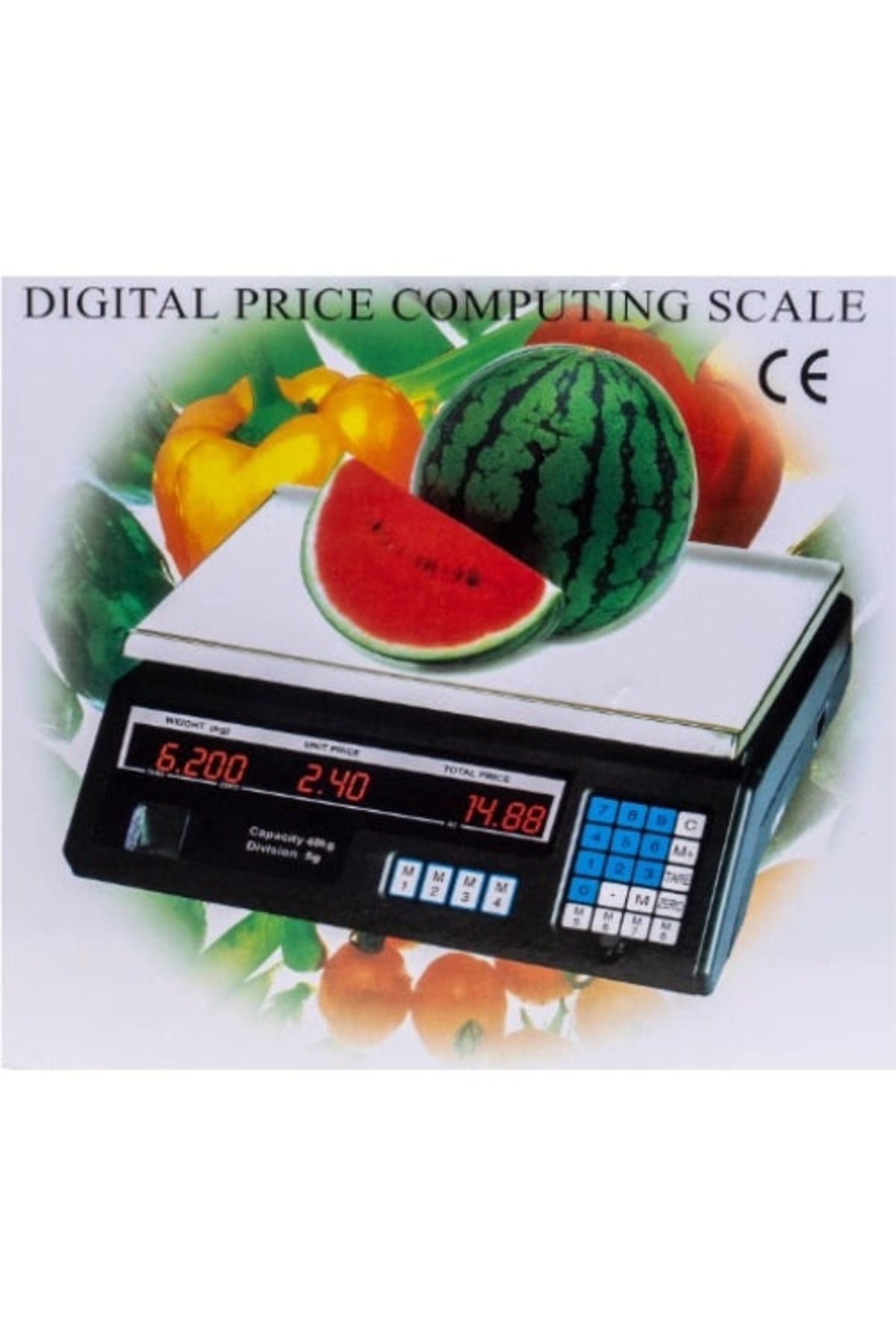 divendi-ro-Electronic Commercial scale with arm, multiple functions and dual digital display, up to 40kg 4