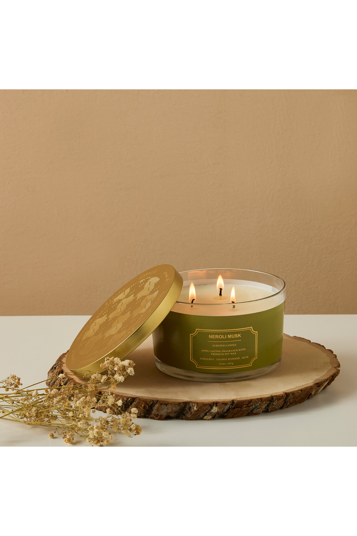 Scent.d London Scent.d Neroli Musk 3-Wick candle - 32 h