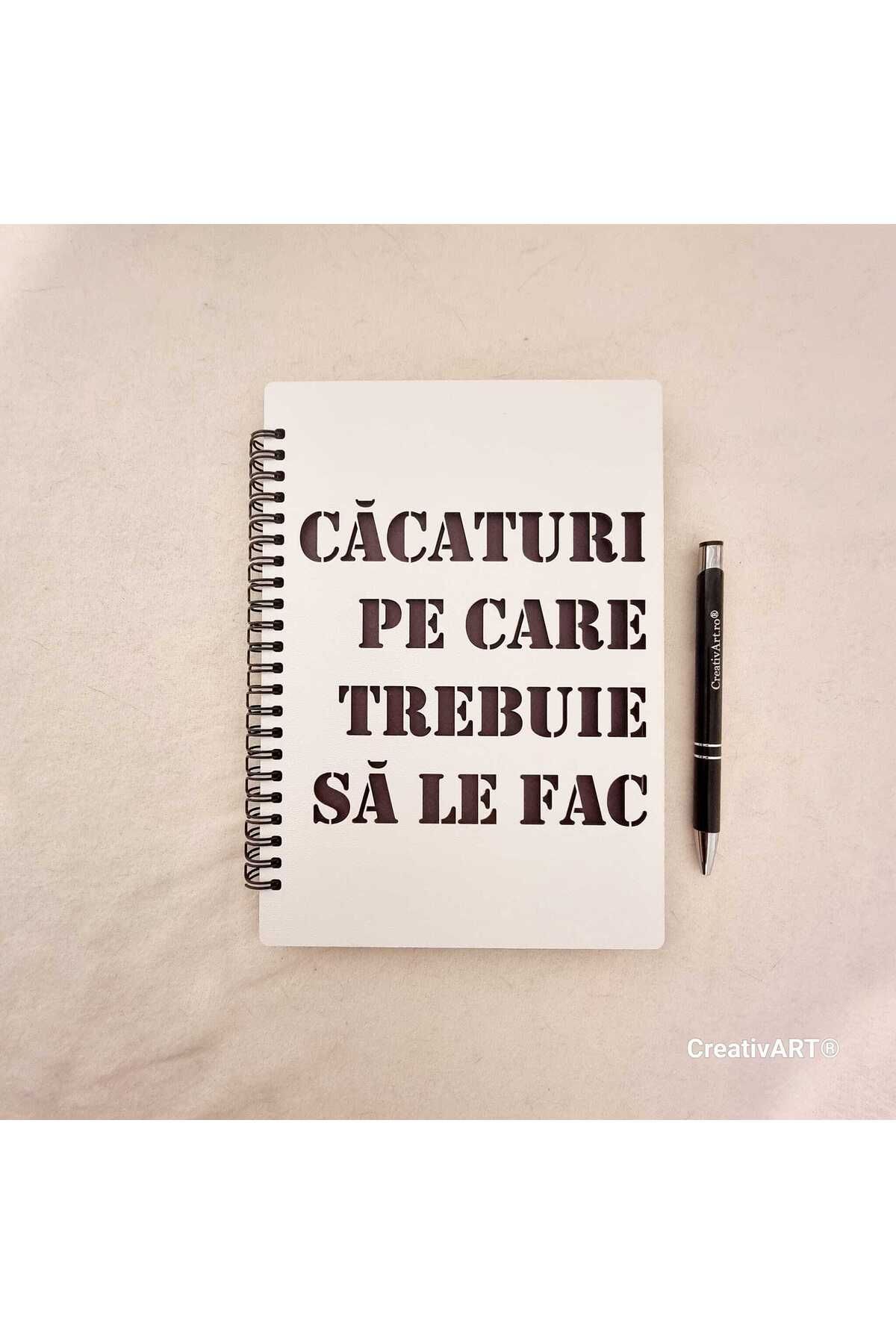 CreativArt-Wooden diary with an authentic and funny message – "Shit I have to do" 1