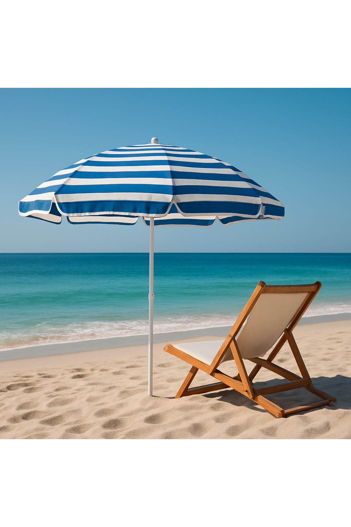 UMBRELLA 2 M SNOT STRIPES |BEACH UMBRELLA