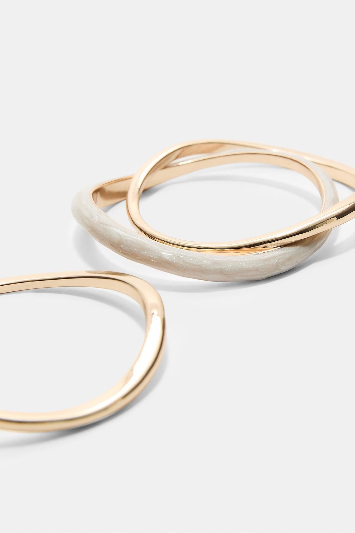 Stradivarius-Set of 3 enamelled rigid bangles 5