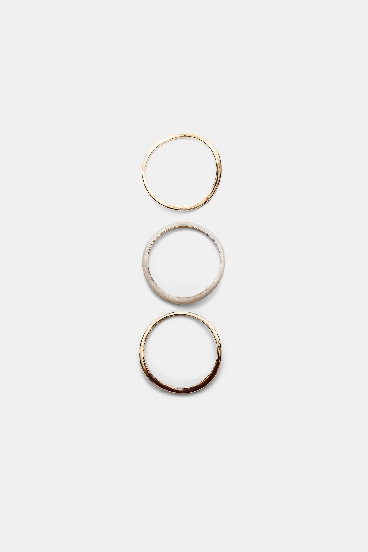 Stradivarius-Set of 3 enamelled rigid bangles 1