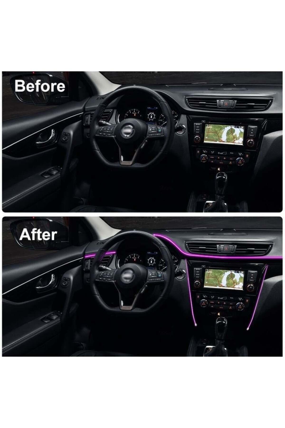 divendi-ro-5m RGB 5m car ambient light, power supply with USB plug, 7 colors 3