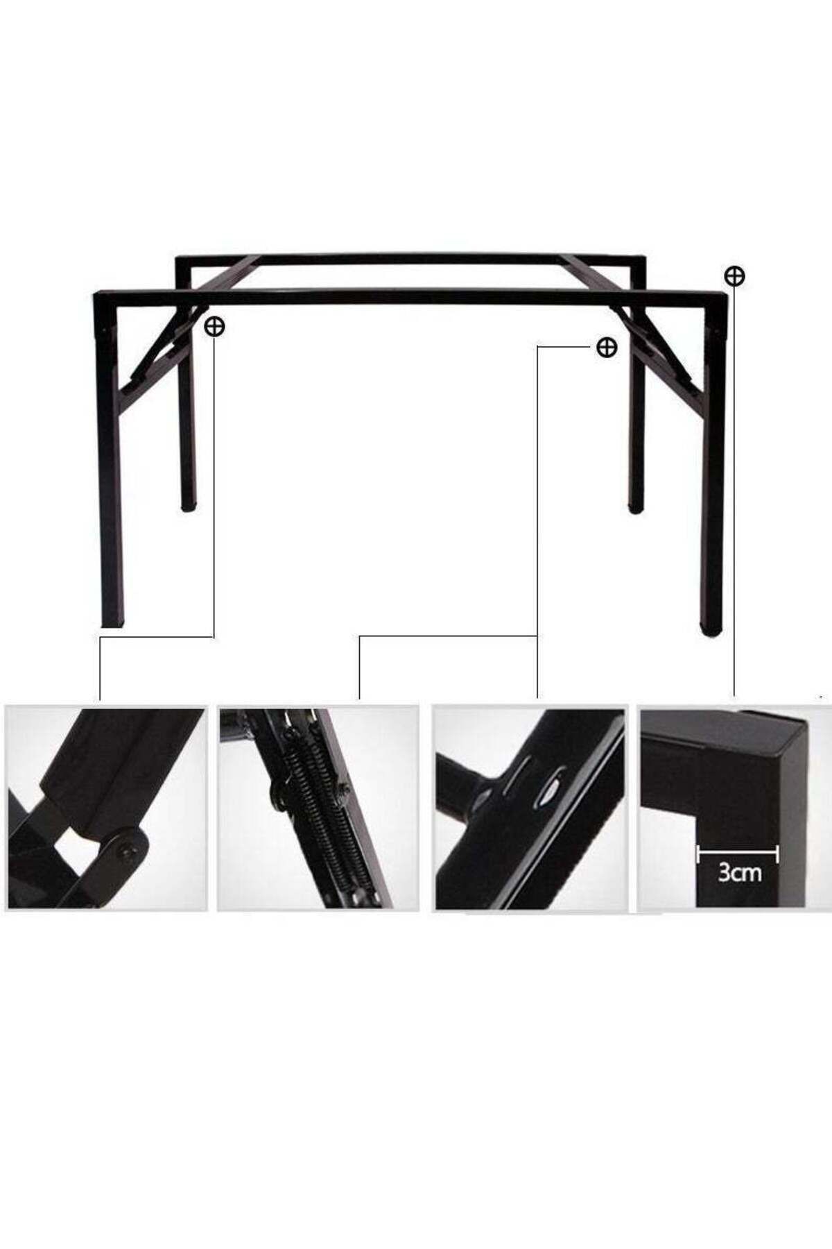 COOYA-Folding Computer Table,47 in,Waterproof & Anti Scratch,No Need to Assemble,Stability and Durability 5