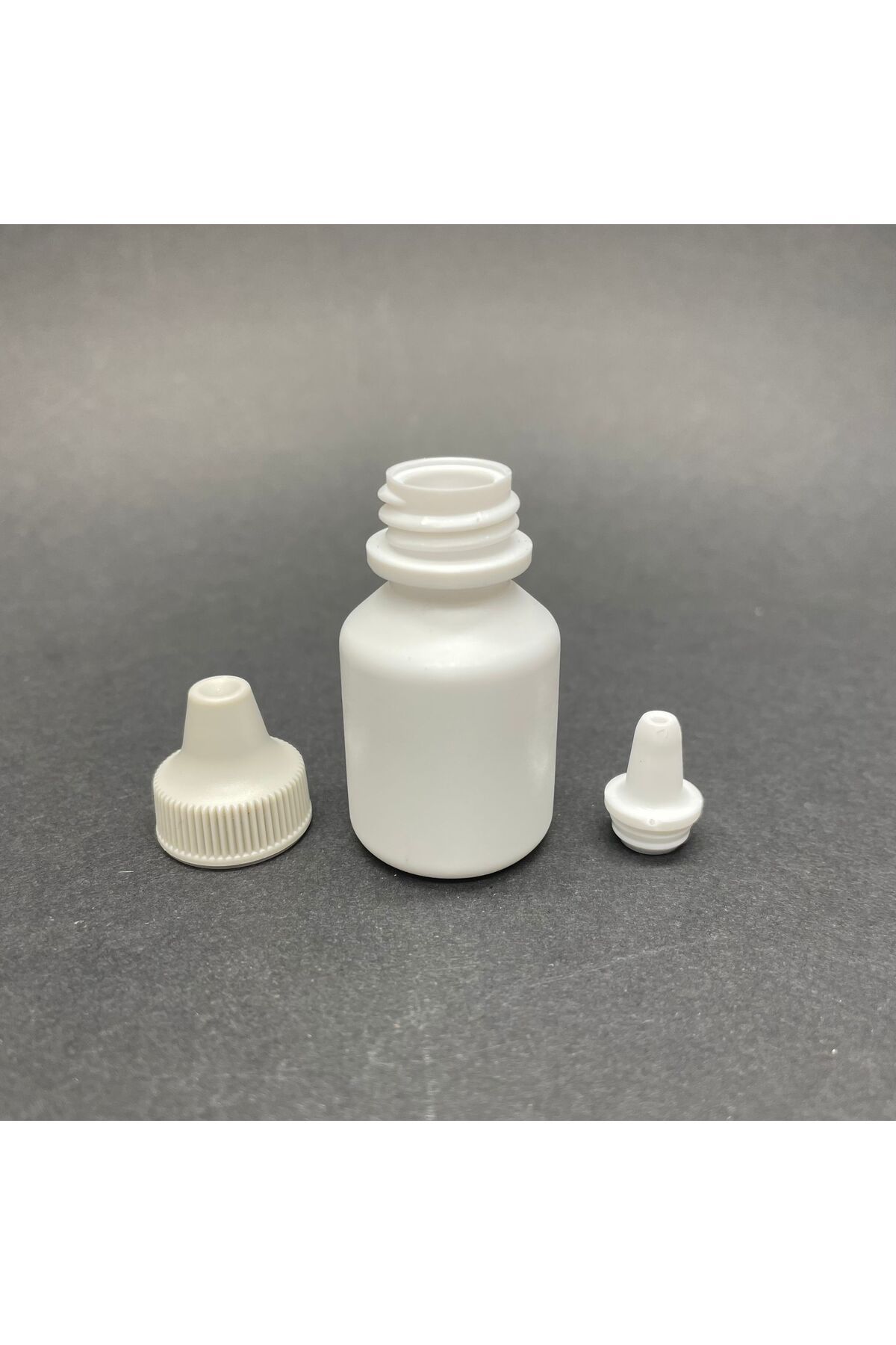 Ahsa Ticaret-5 Pcs 5 ml Dropper Bottle White - with Gray Cap - Empty Bottle with Dropper 2