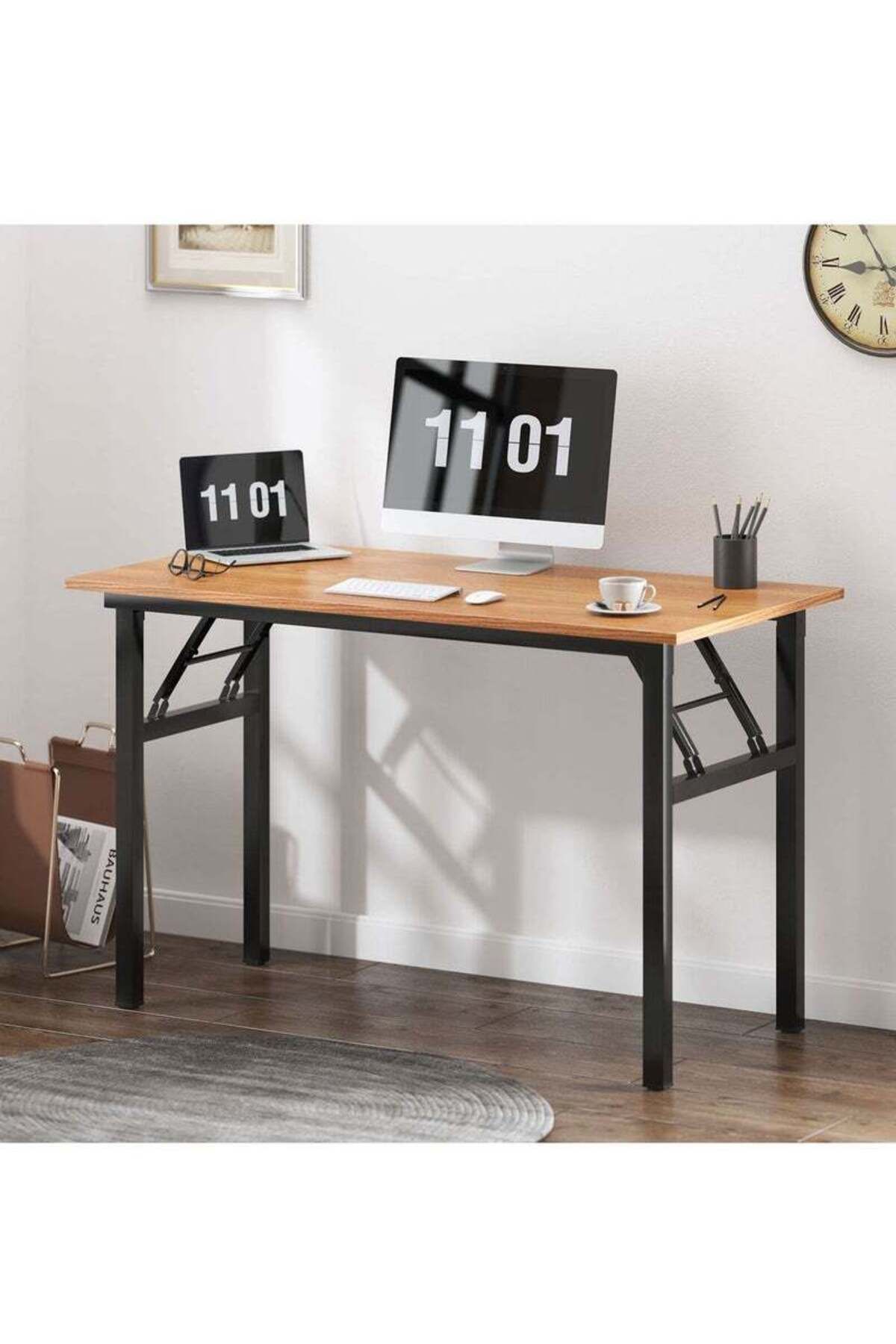 COOYA-Folding Computer Table,47 in,Waterproof & Anti Scratch,No Need to Assemble,Stability and Durability 6
