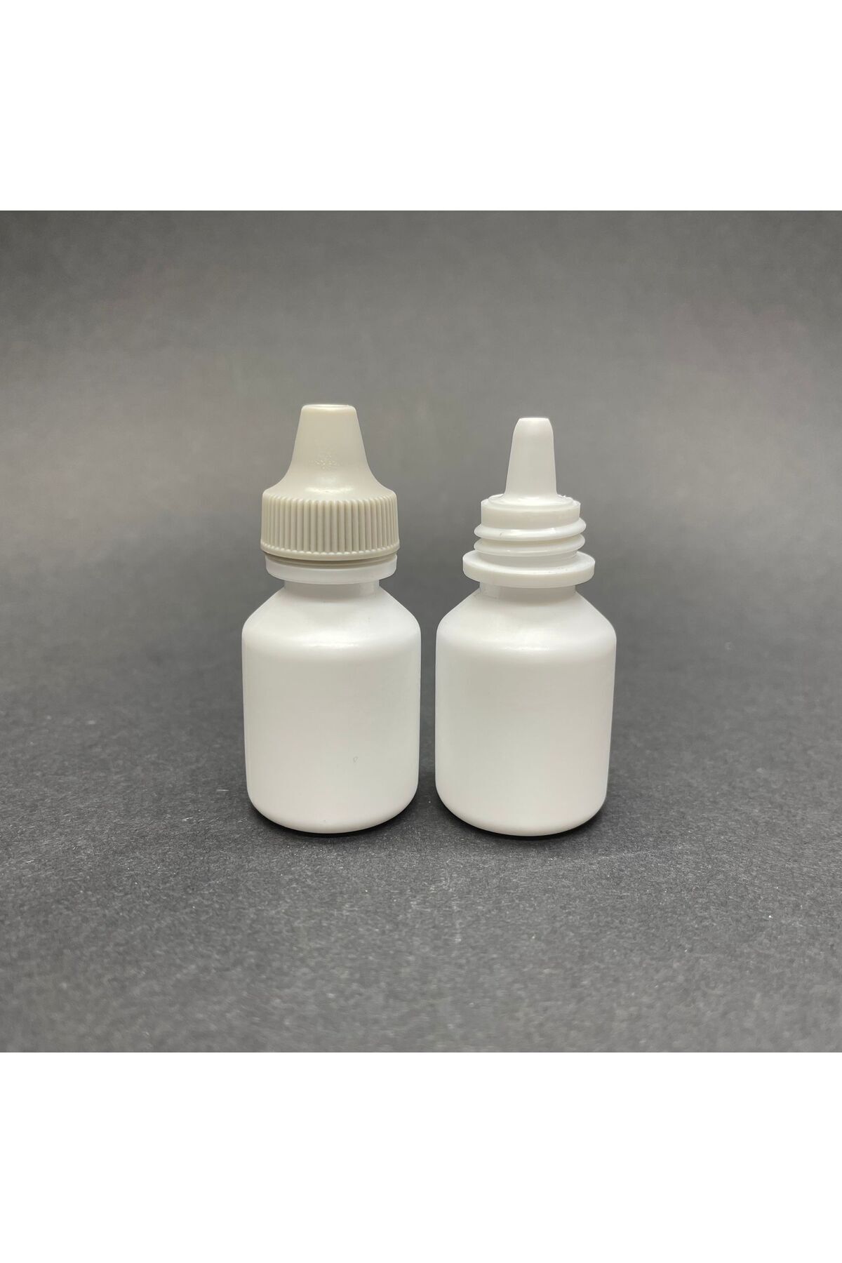 Ahsa Ticaret-5 Pcs 5 ml Dropper Bottle White - with Gray Cap - Empty Bottle with Dropper 1
