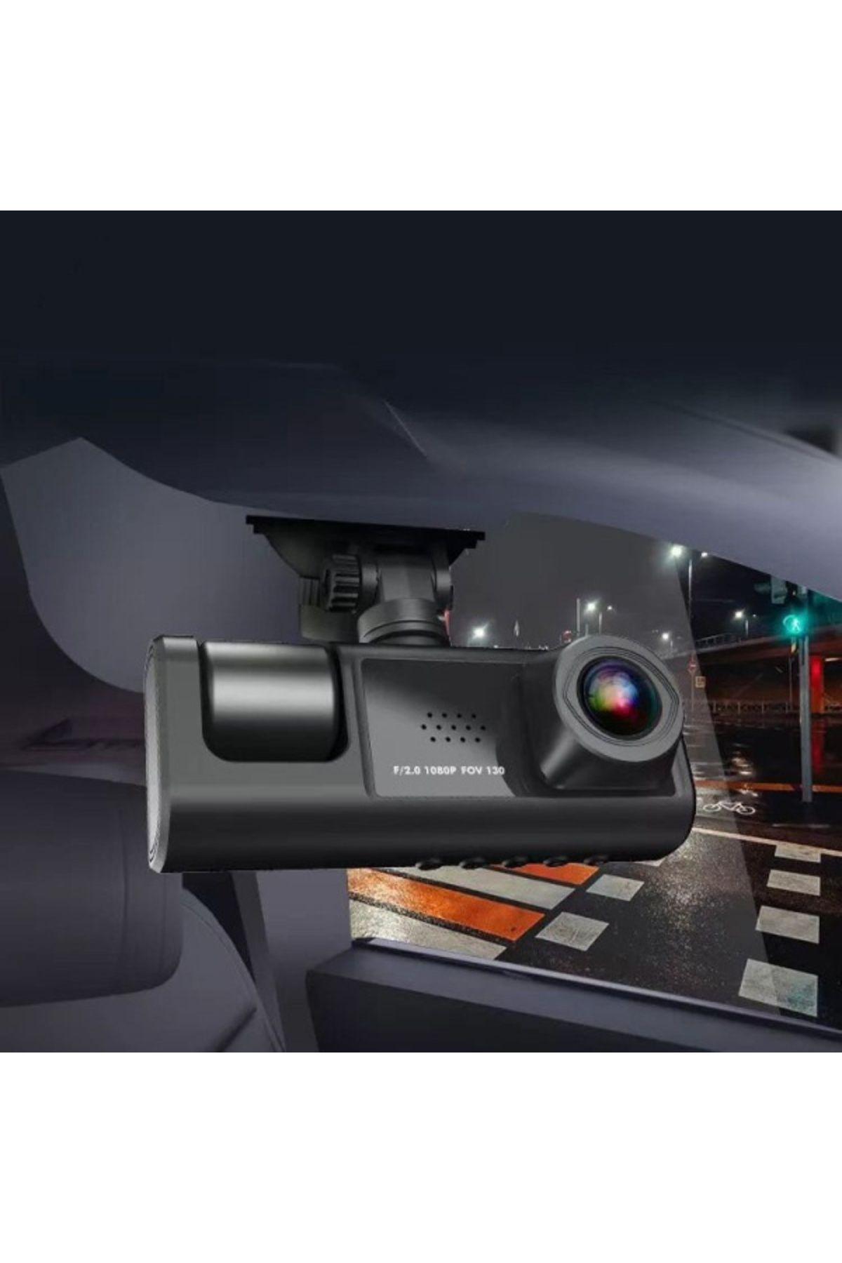 DAR-Camera auto DVR Full HD 1080P, 3 camere, WiFi, Aplicatie Android/IOS, Inregistrare, unghi 170° 3