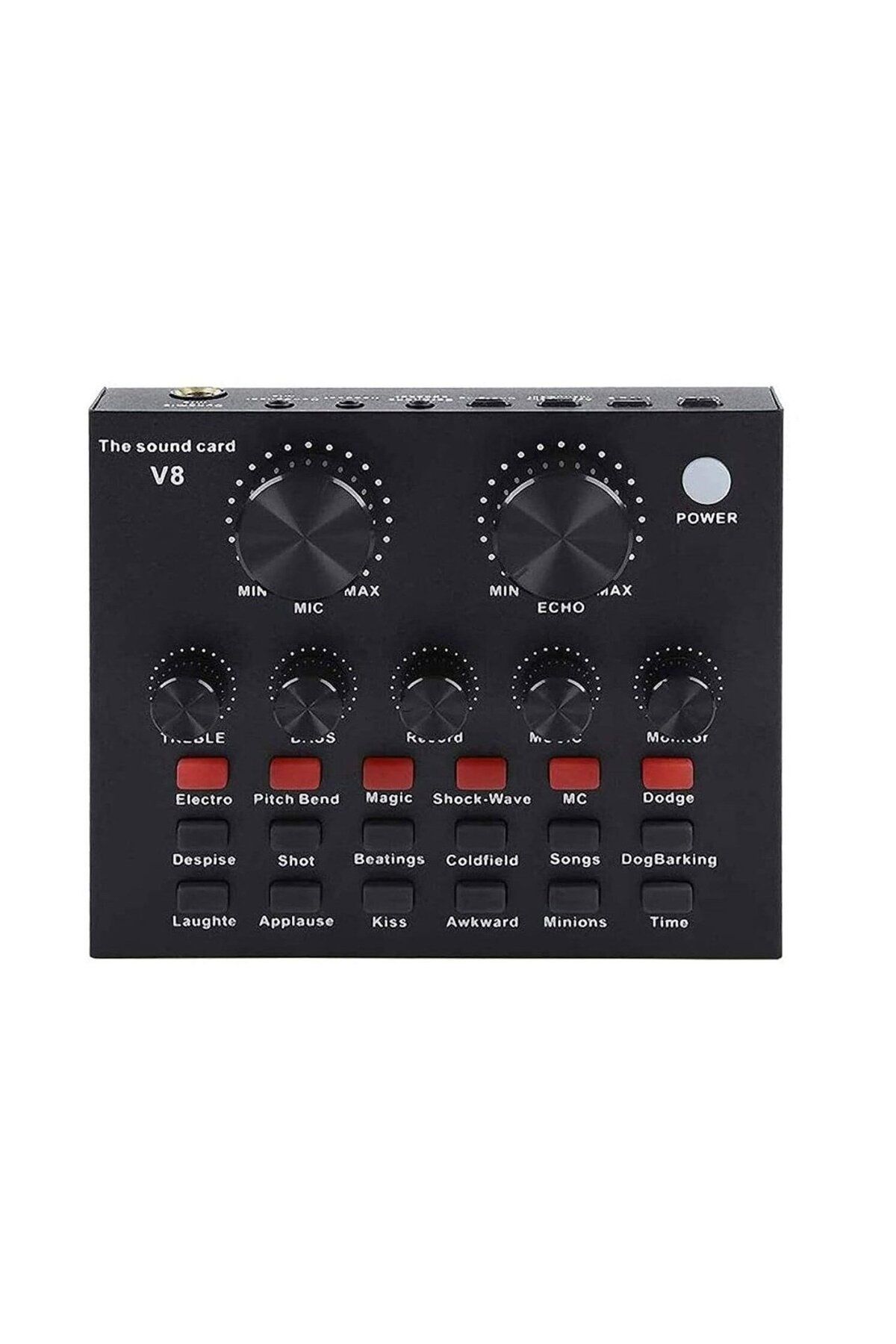 divendi-ro-V8 multifunctional sound card, with bluetooth, 12 sound effects, Micro USB, 6 modes, black 5