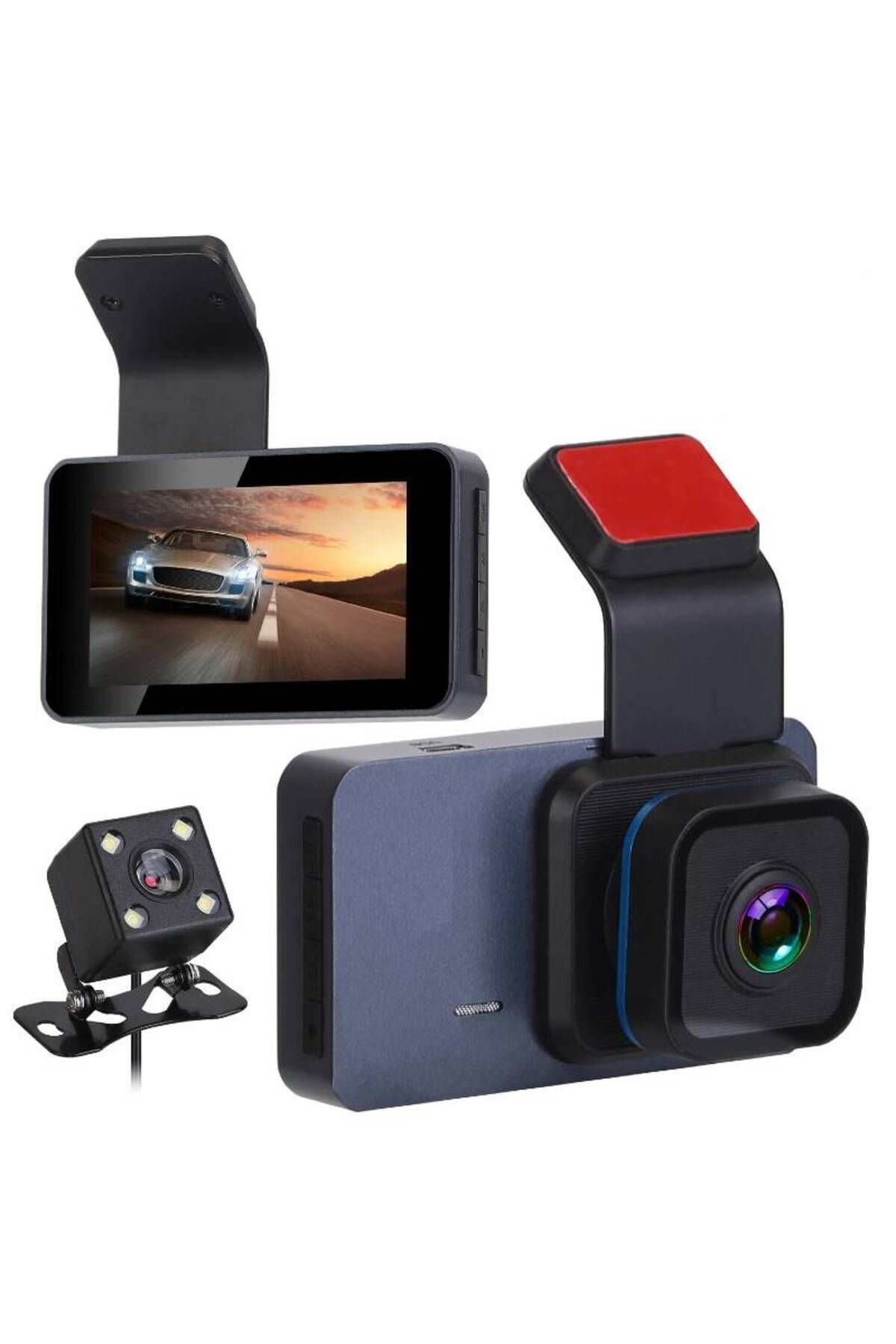 BGRJ Automotive-Dash camera with WiFi J200, wide angle 170°, front and rear 8