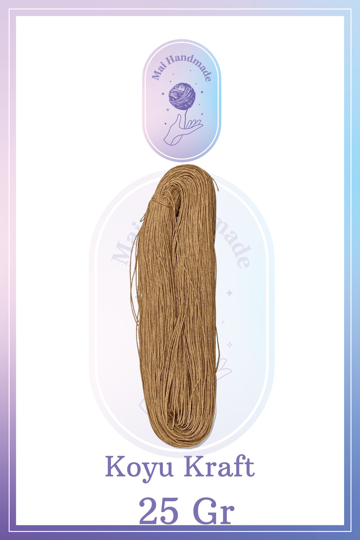 Mai Handmade Hobby ve Örgü Evi Kağıt Ip 25 gram Örgü Ip