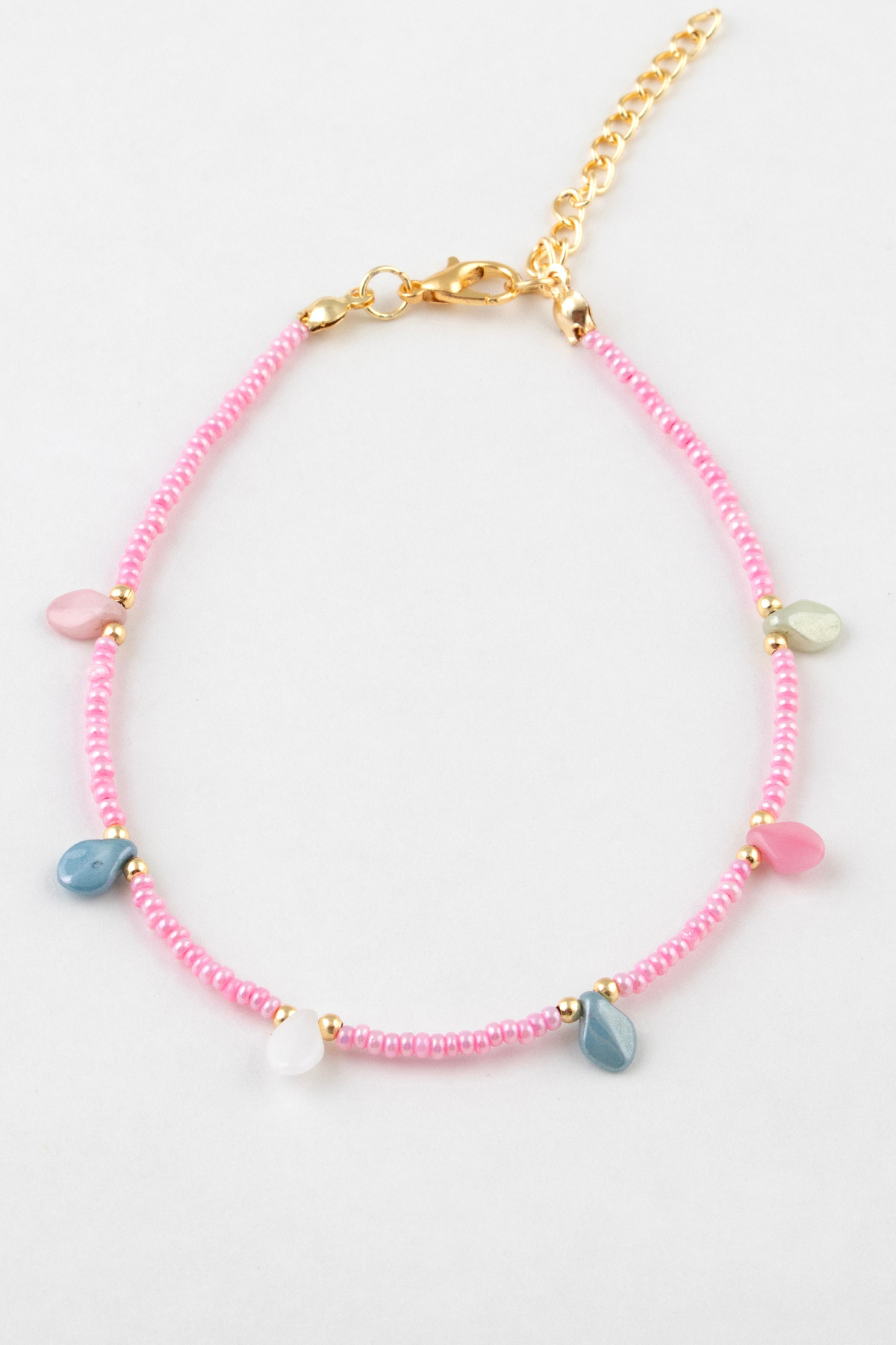 Sortie Aksesuar Renkli Damla Taş Figürlü Boncuklu Halhal 013