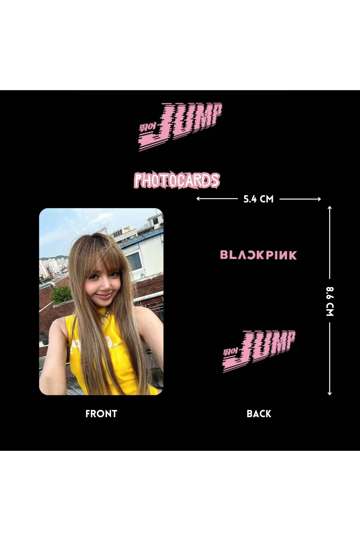 Kpop Dünyasi BLACKPINK '' Jump '' Photocards Set - Fiyatı, Yorumları